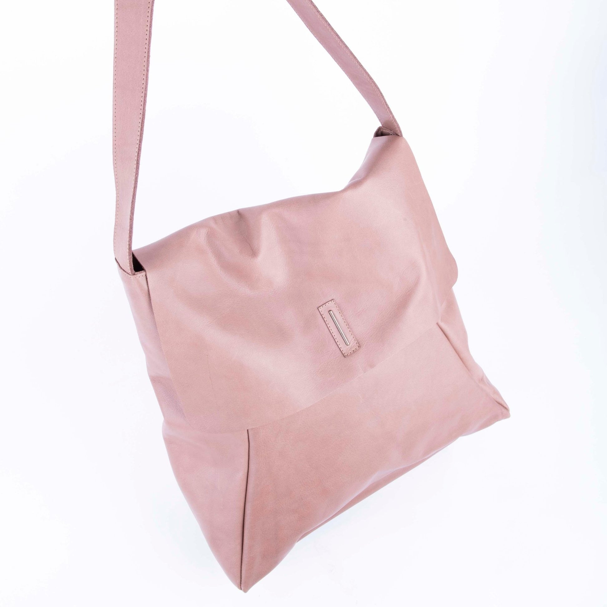 Stella mousse cammeo - borsa shopping in pelle rosa - Marta Ray