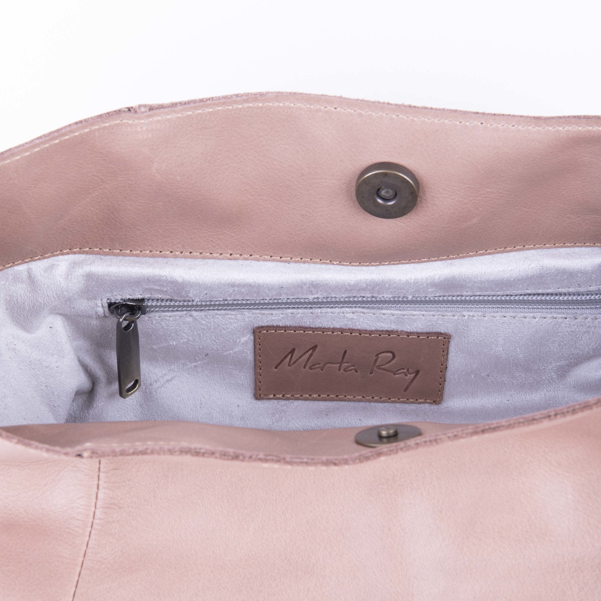 Stella mousse cammeo - borsa shopping in pelle rosa - Marta Ray