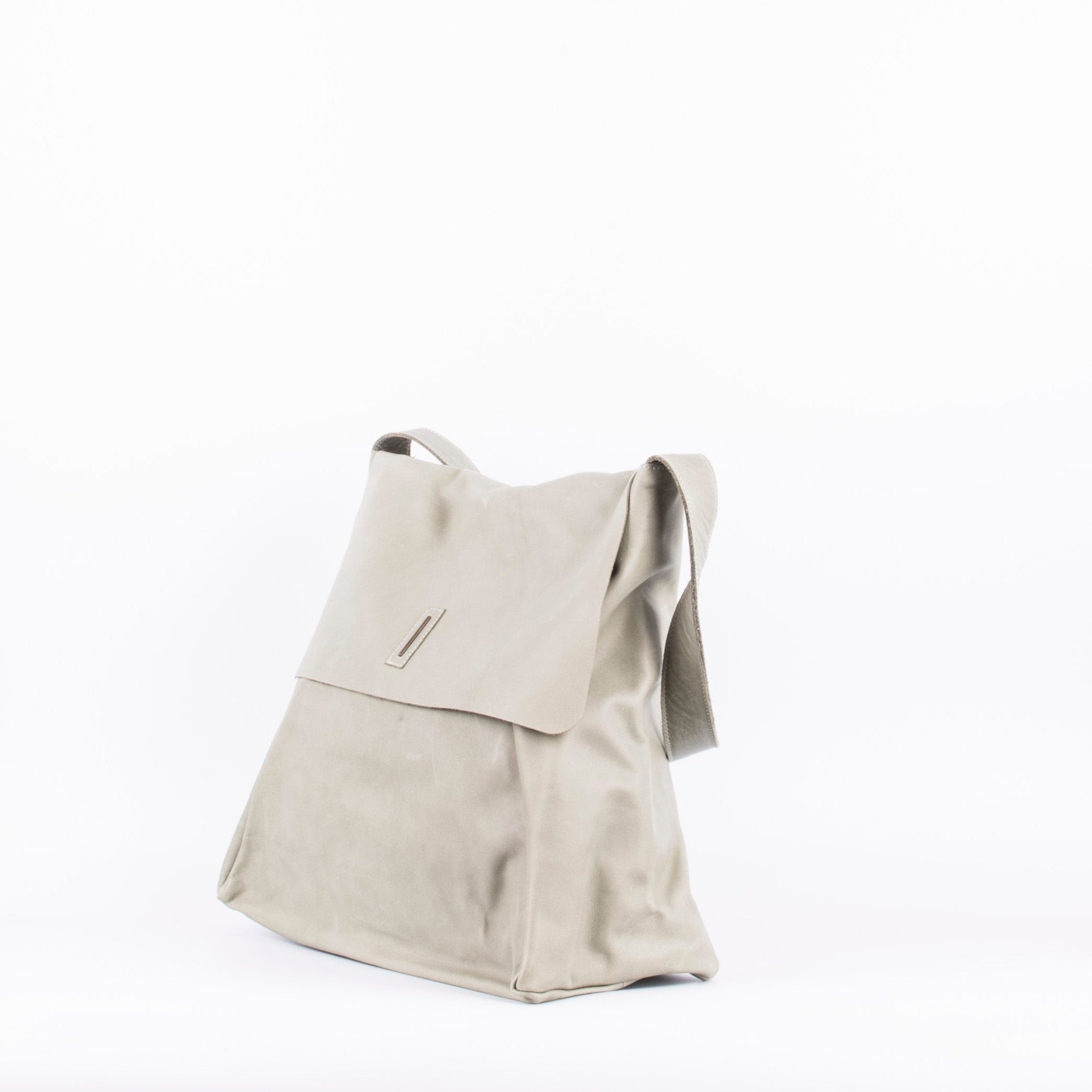 Stella mousse edera - borsa in spalla in pelle verde - Marta Ray