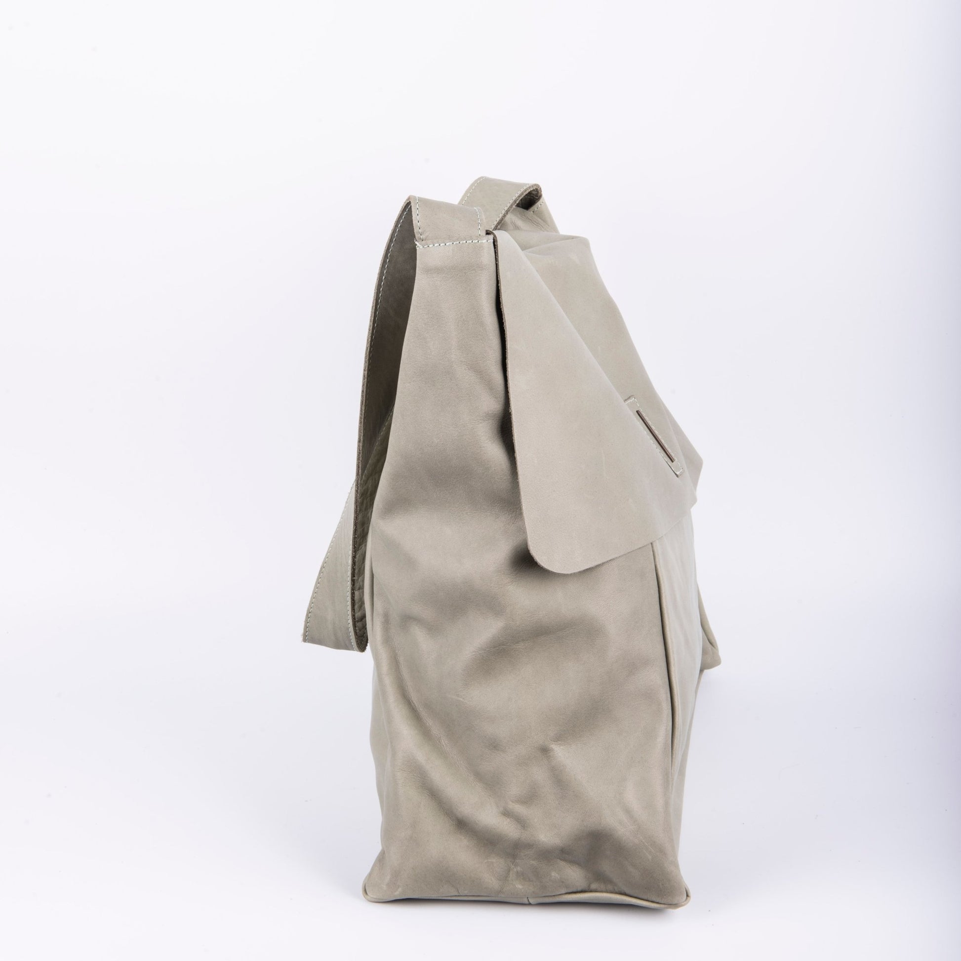 Stella mousse edera - borsa in spalla in pelle verde - Marta Ray