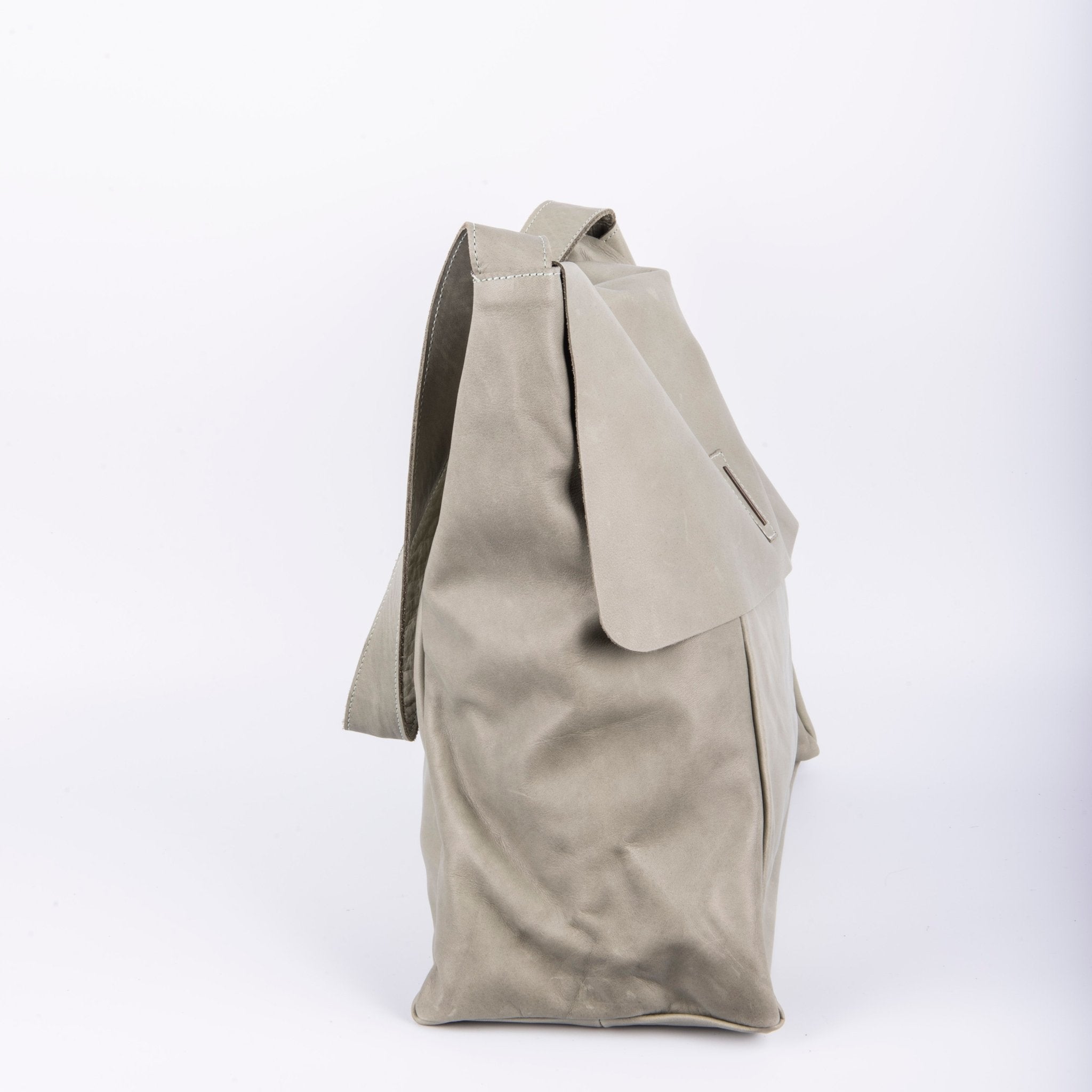 Stella mousse edera - borsa in spalla in pelle verde - Marta Ray