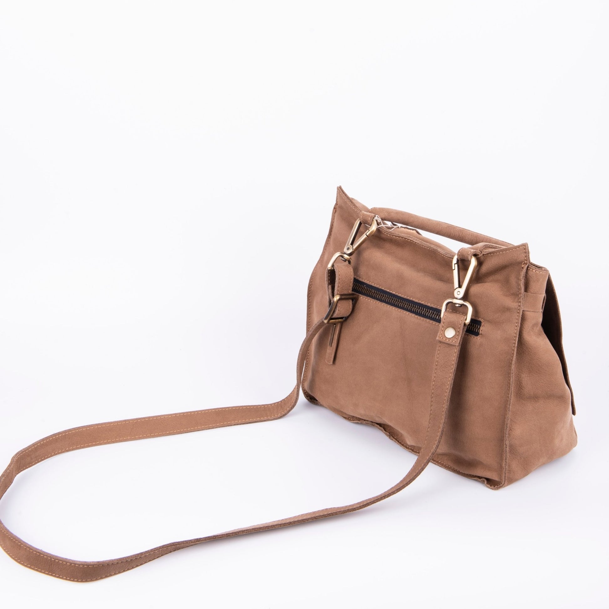 Sue long beach fango - borsa piccola a tracolla in pelle beige - Marta Ray