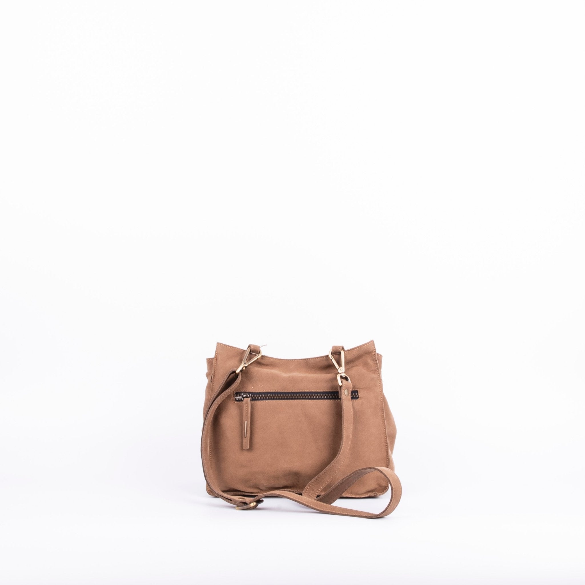 Sue long beach fango - borsa piccola a tracolla in pelle beige - Marta Ray