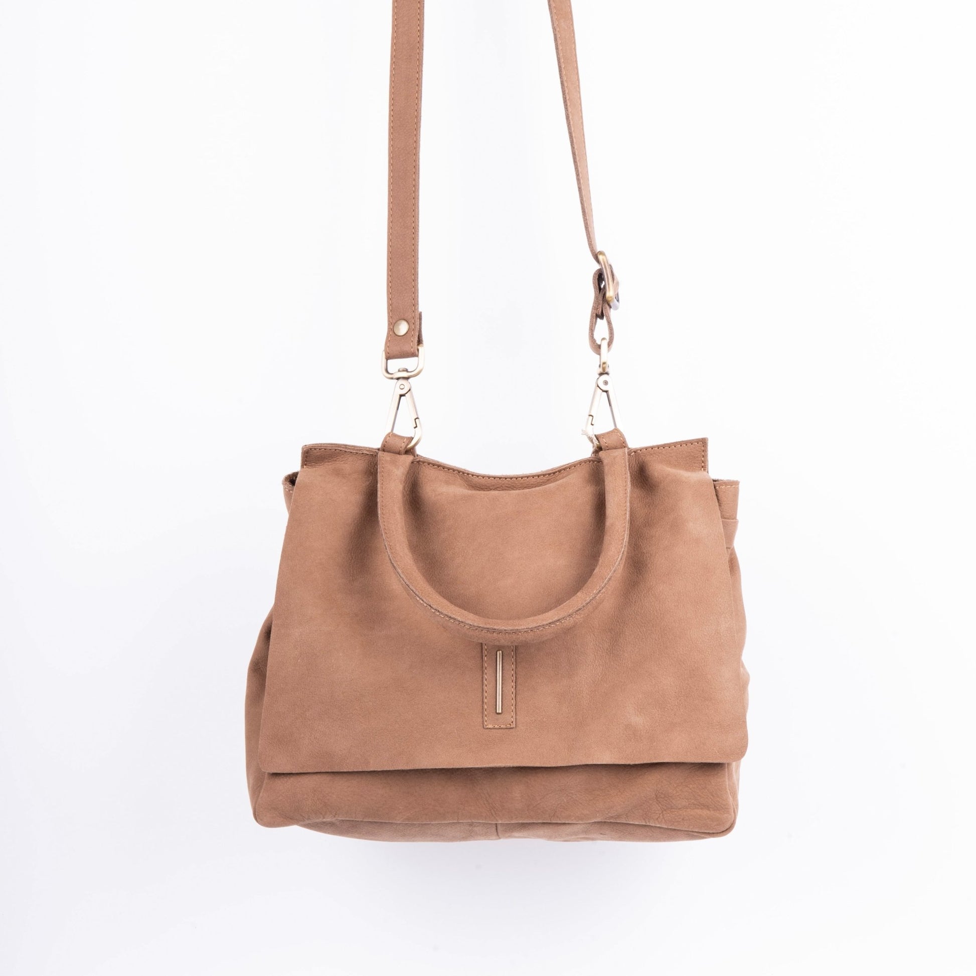 Sue long beach fango - borsa piccola a tracolla in pelle beige - Marta Ray