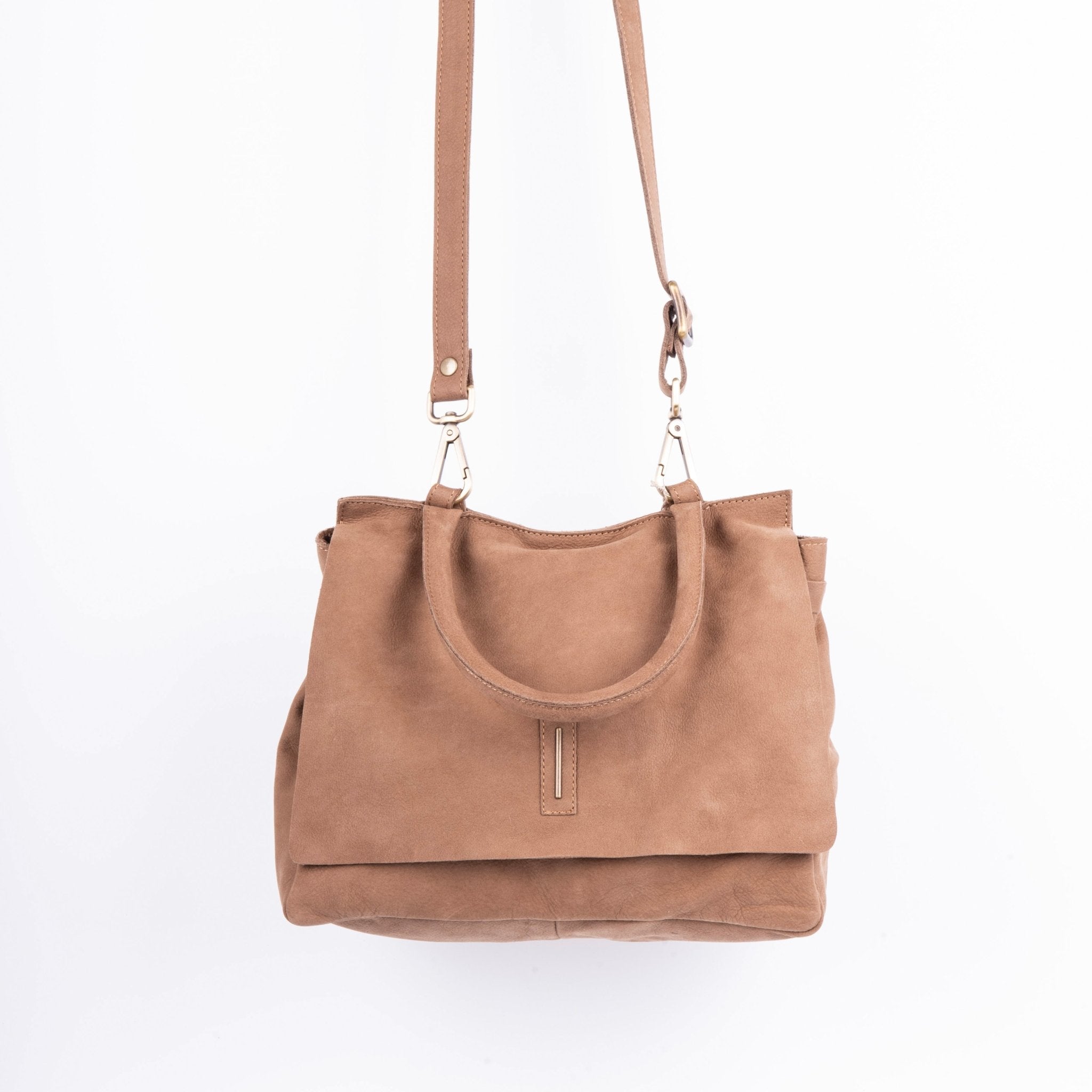 Sue long beach fango - borsa piccola a tracolla in pelle beige - Marta Ray