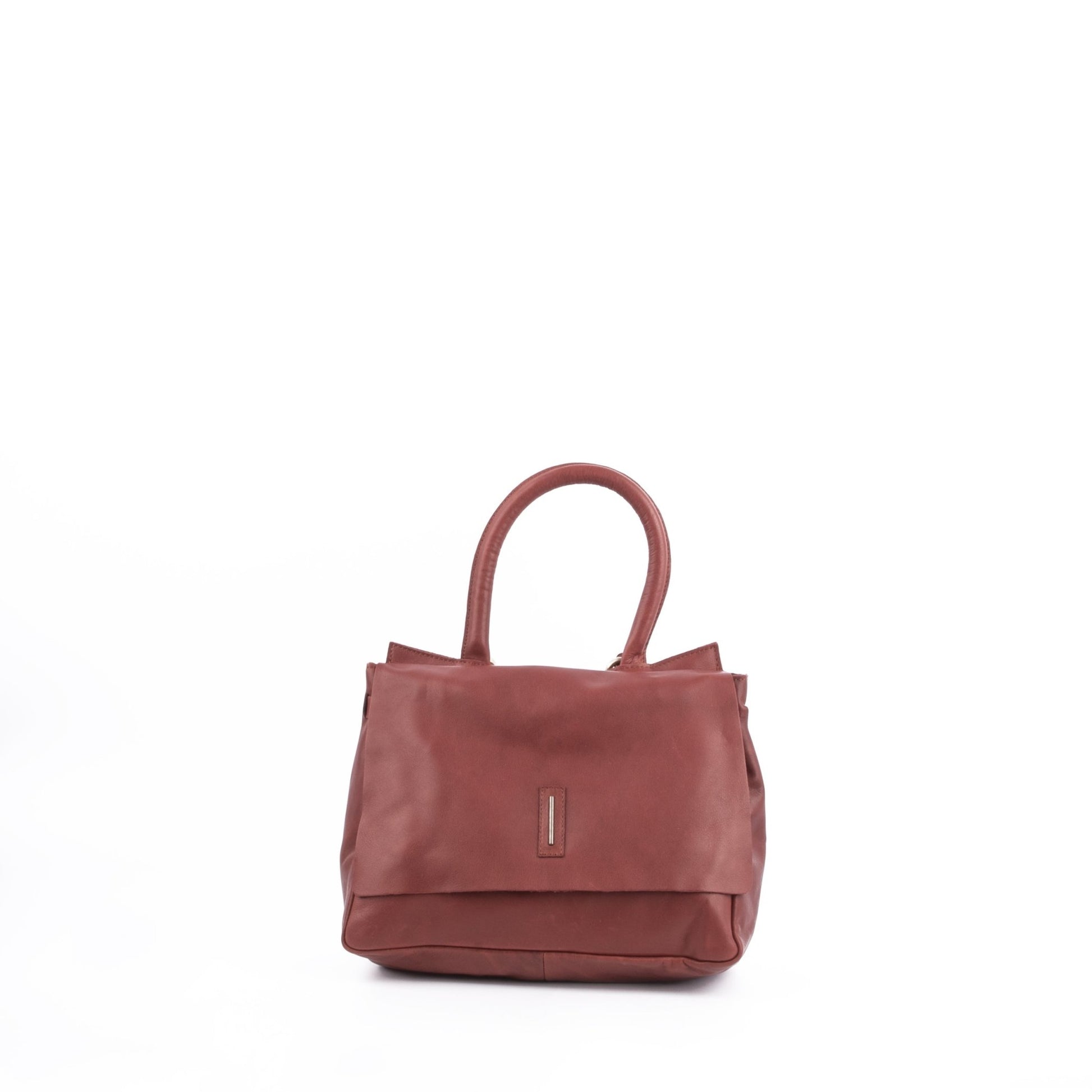 Sue mousse cuoio inglese - borsa piccola a tracolla in pelle marrone - Marta Ray