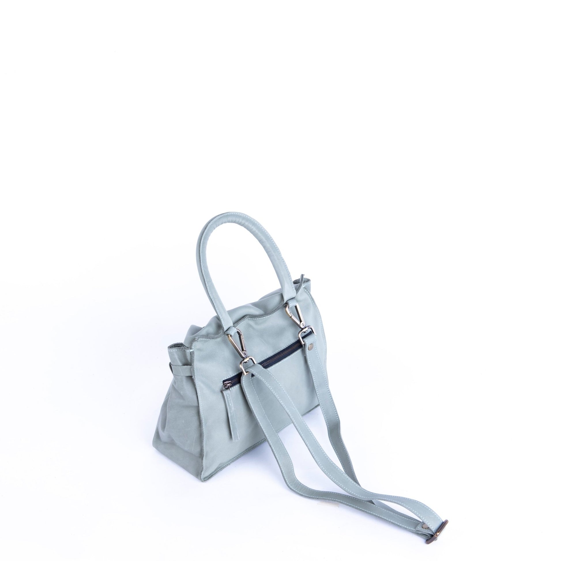 Sue mousse edera - borsa piccola a tracolla in pelle verde - Marta Ray