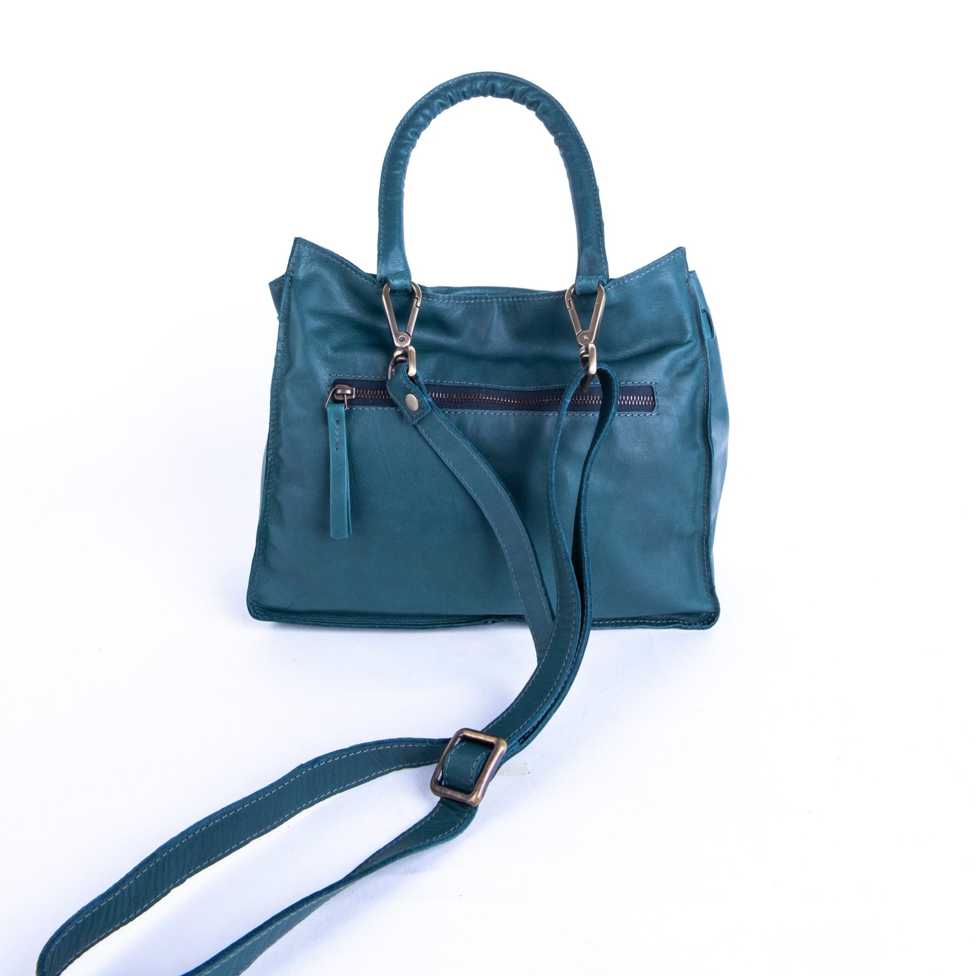 Sue mousse ottanio - borsa piccola a tracolla in pelle blu - Marta Ray