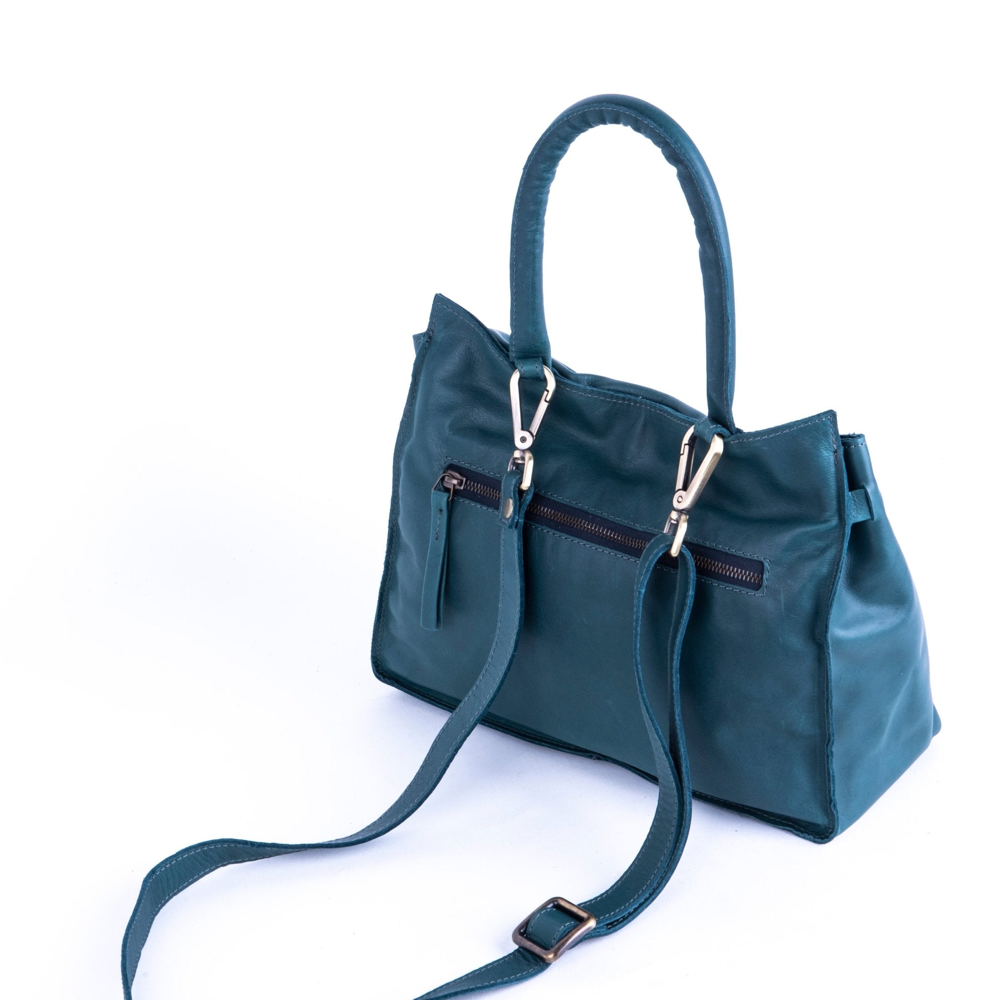 Sue mousse ottanio - borsa piccola a tracolla in pelle blu - Marta Ray