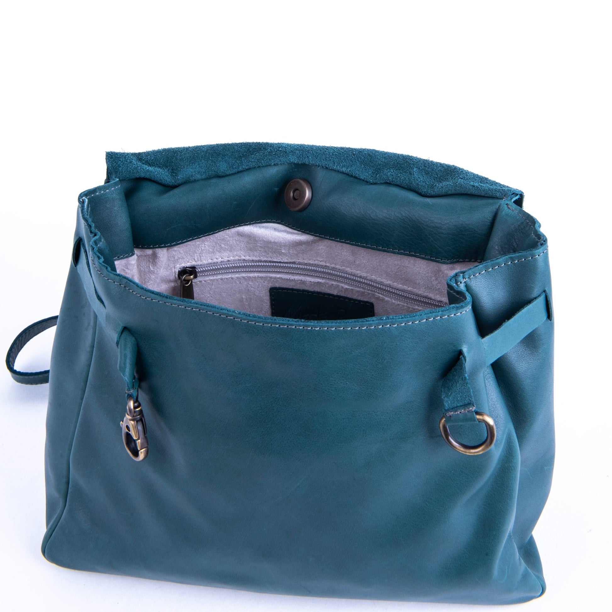 Sue mousse ottanio - borsa piccola a tracolla in pelle blu - Marta Ray