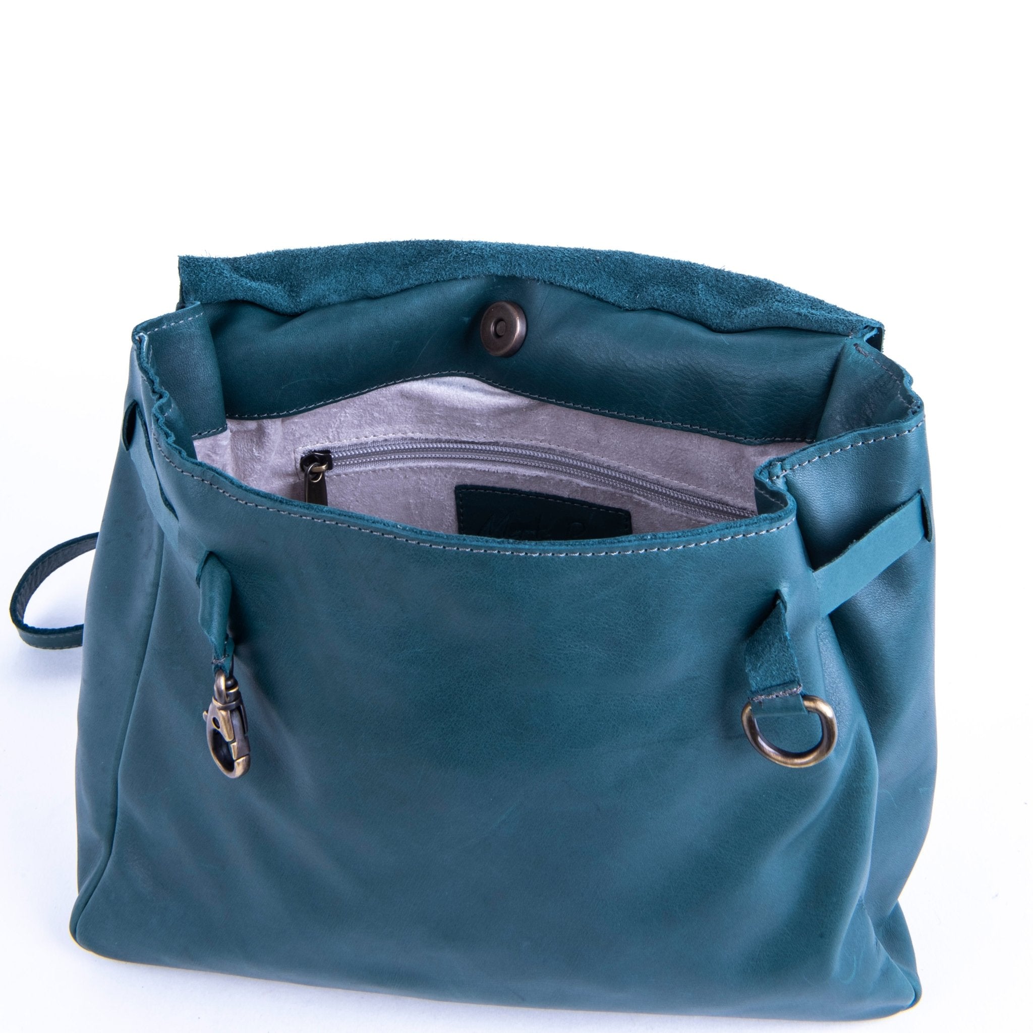 Sue mousse ottanio - borsa piccola a tracolla in pelle blu - Marta Ray