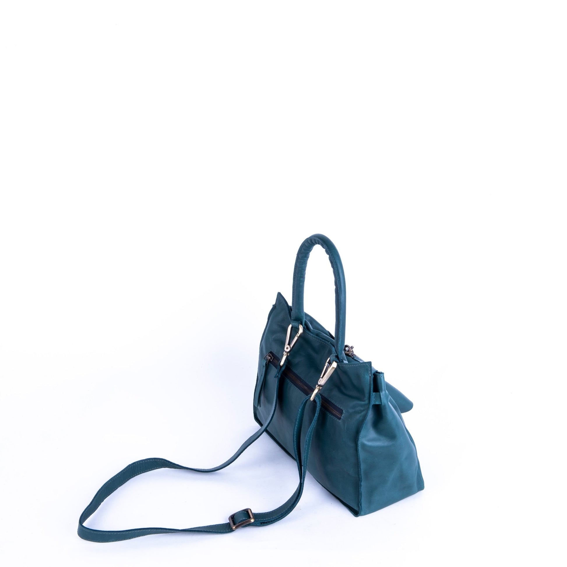 Sue mousse ottanio - borsa piccola a tracolla in pelle blu - Marta Ray