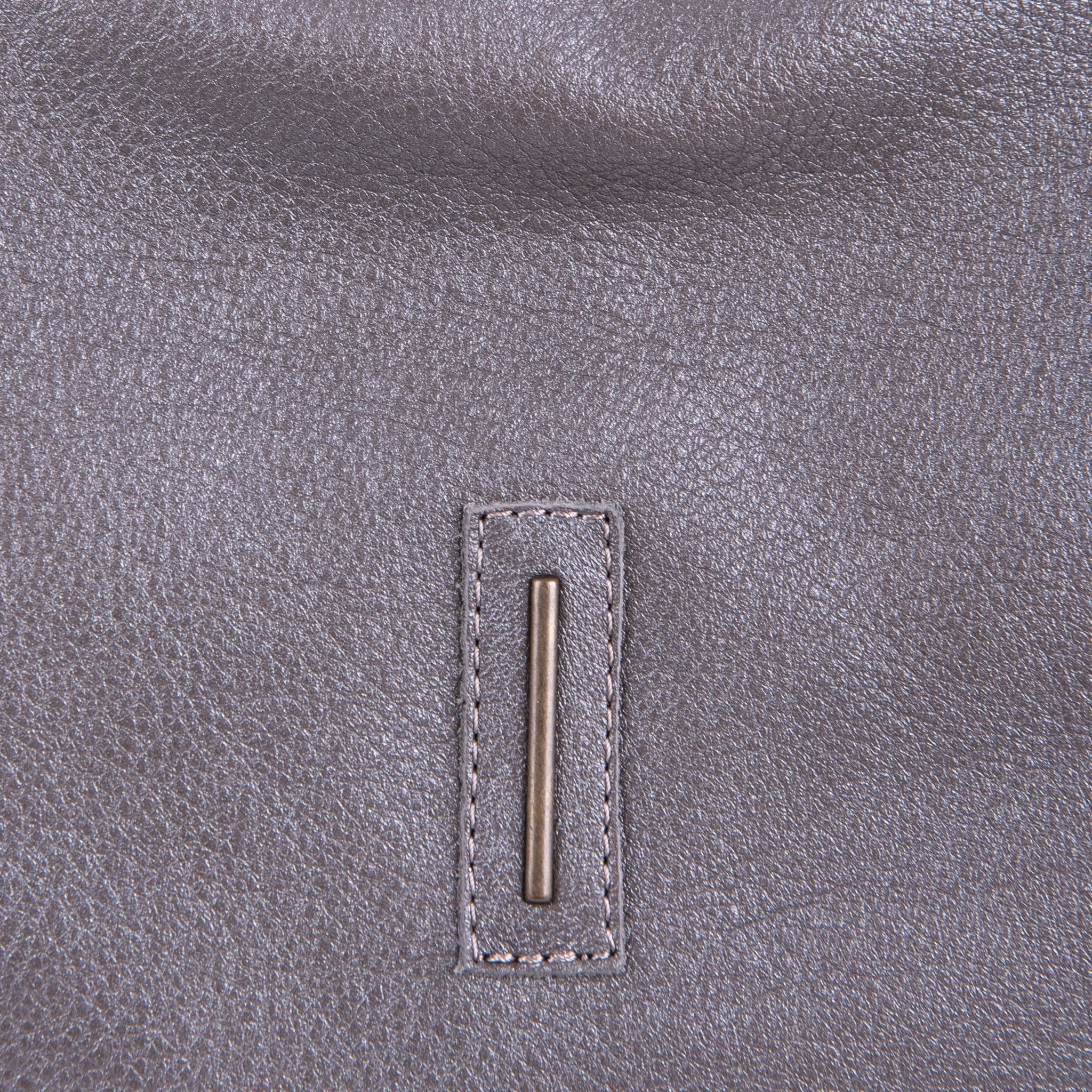 Sue mousse perlato smog silver - borsa piccola a tracolla in pelle grigia - Marta Ray