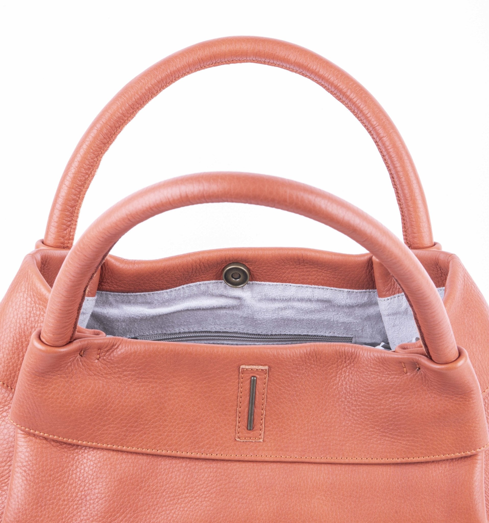 Suela bull zucca - borsa a spalla morbida pelle arancione - Marta Ray