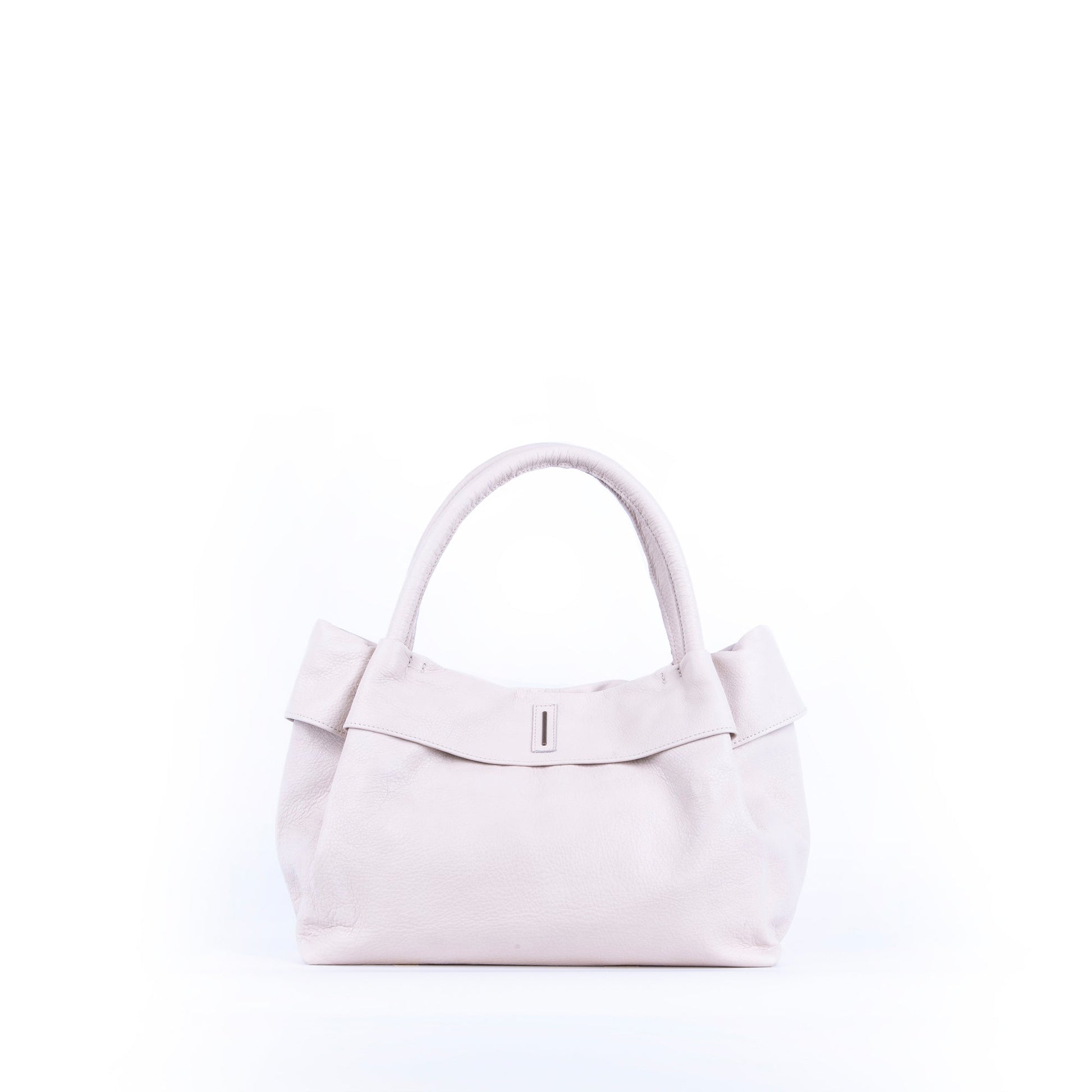 Suela mousse latte macchiato - borsa a spalla morbida pelle bianca - Marta Ray