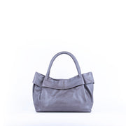 Suela mousse smog silver - borsa a spalla morbida pelle grigia - Marta Ray