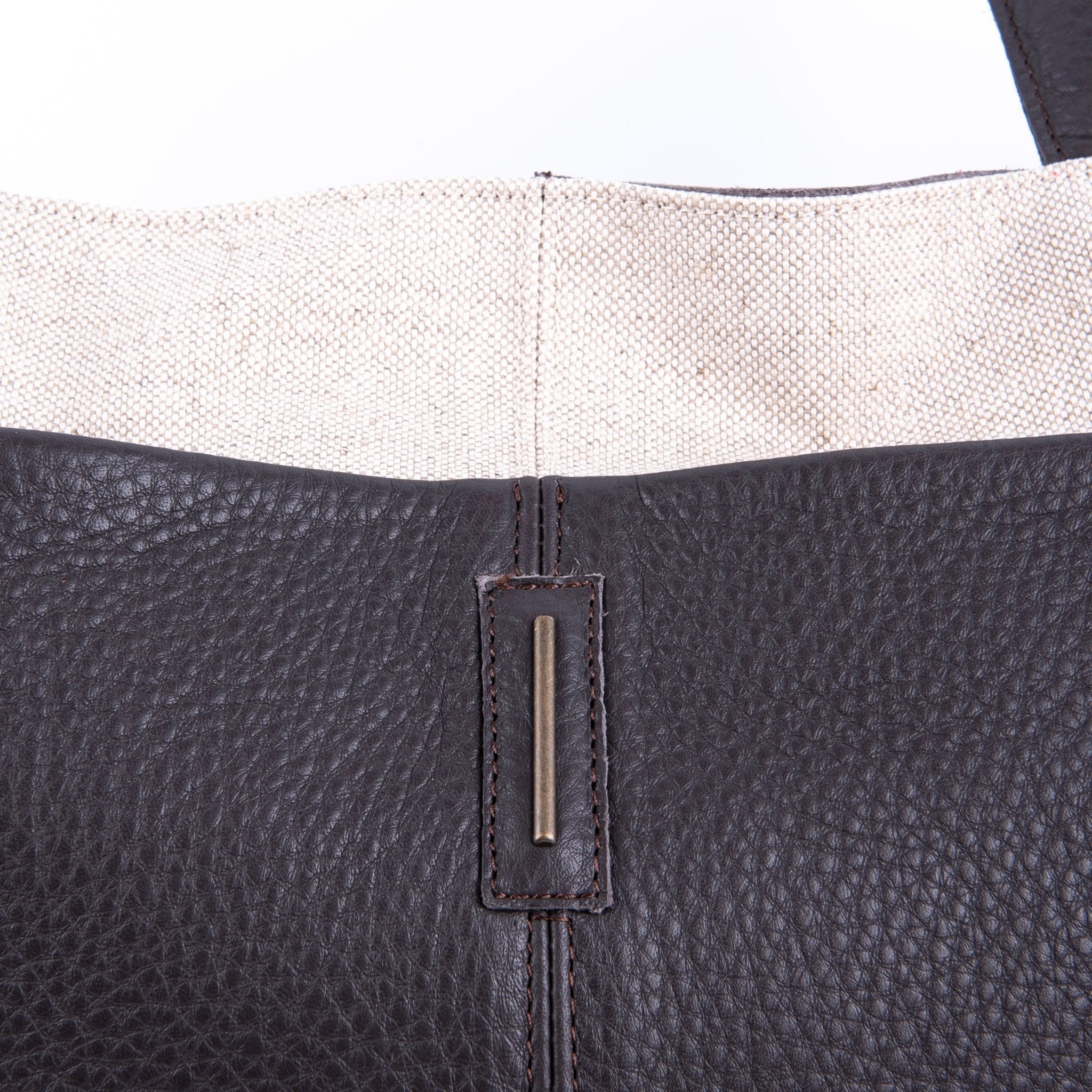 Summer alamat naturale + bull testa di moro - borsa shopping in pelle nera e argentata - Marta Ray