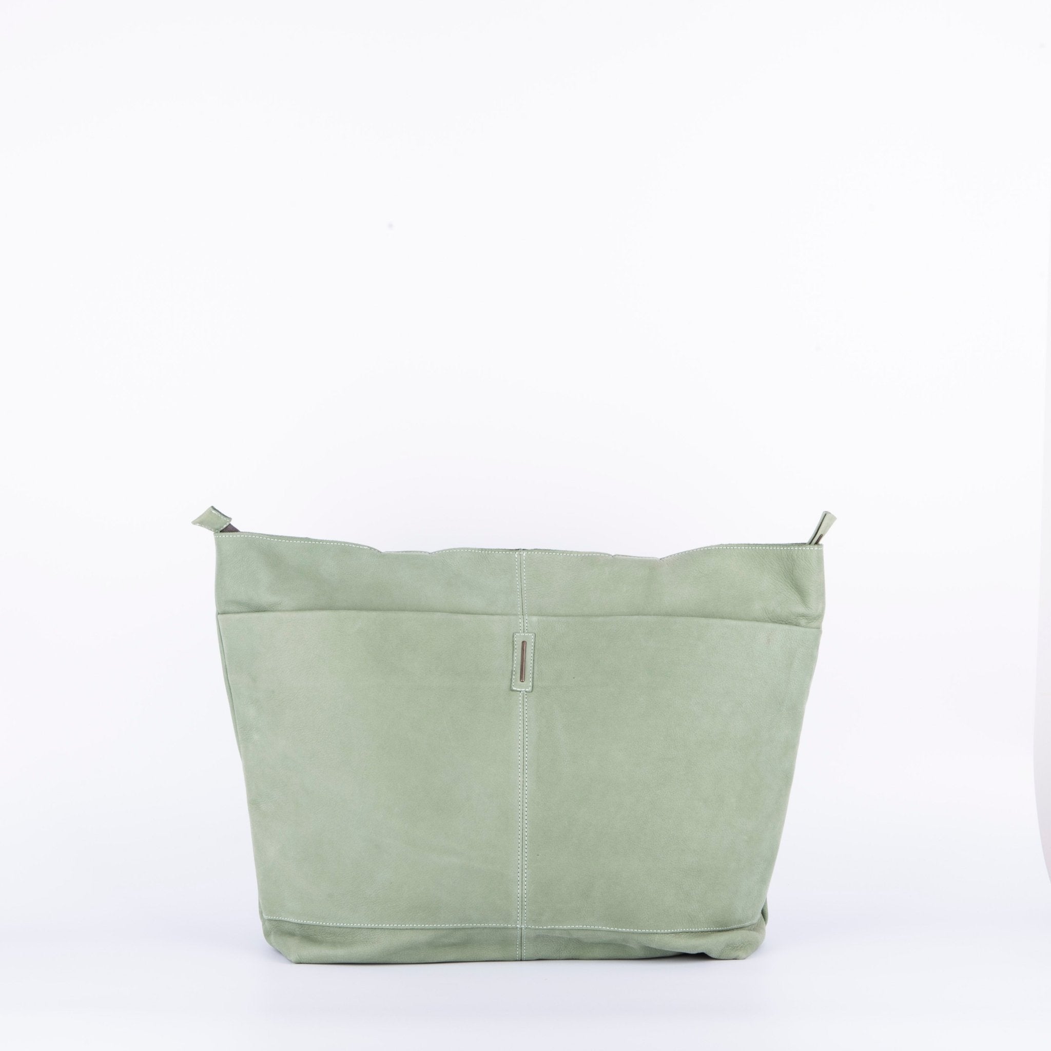 Summer long beach edera - borsa shopping in pelle verde - Marta Ray