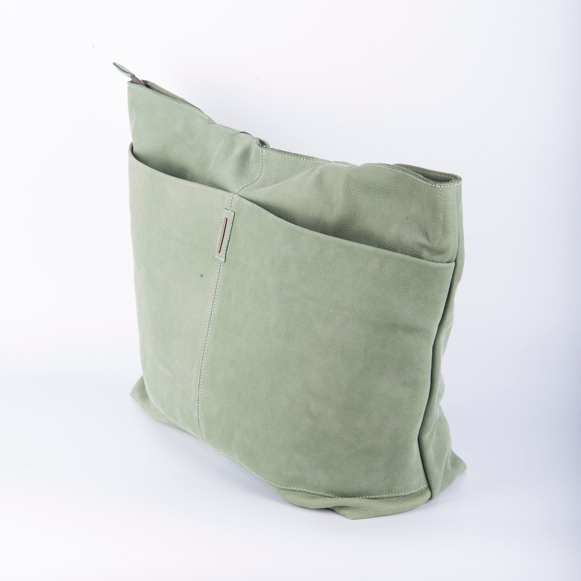 Summer long beach edera - borsa shopping in pelle verde - Marta Ray