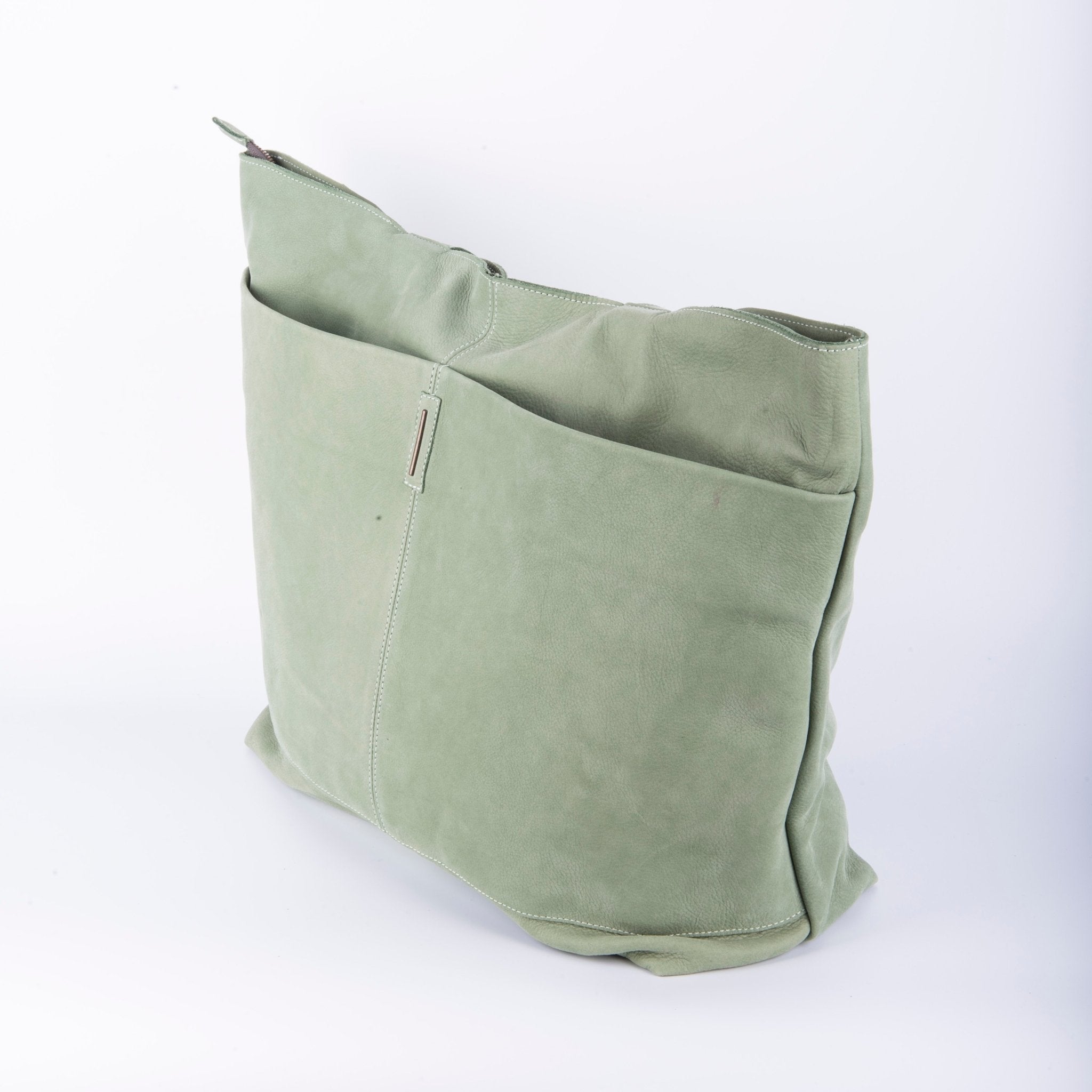 Summer long beach edera - borsa shopping in pelle verde - Marta Ray