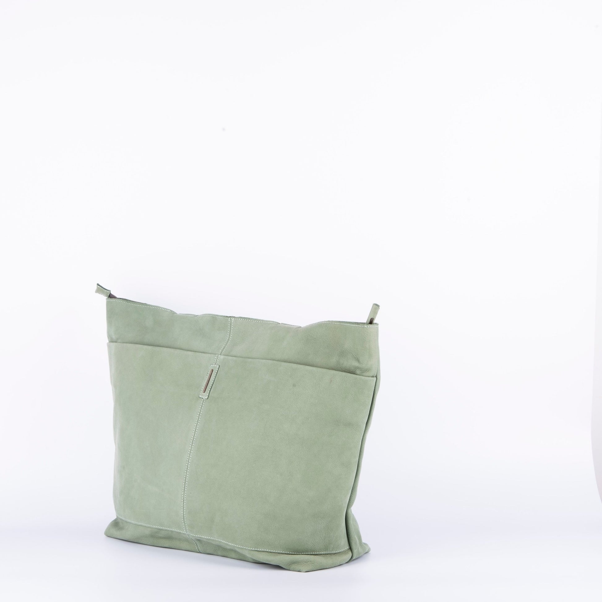 Summer long beach edera - borsa shopping in pelle verde - Marta Ray