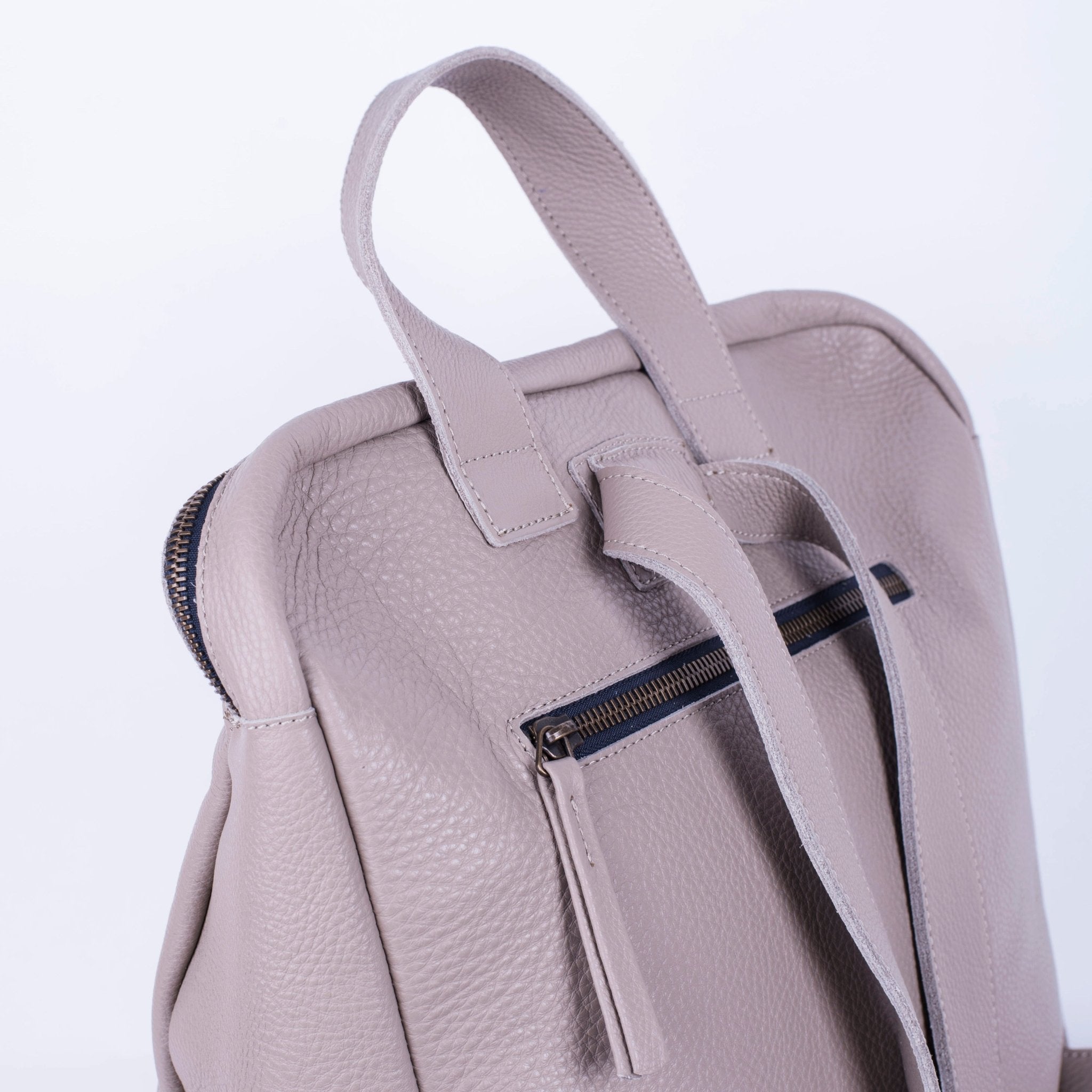 Suzan new york lino - zaino in pelle beige - Marta Ray