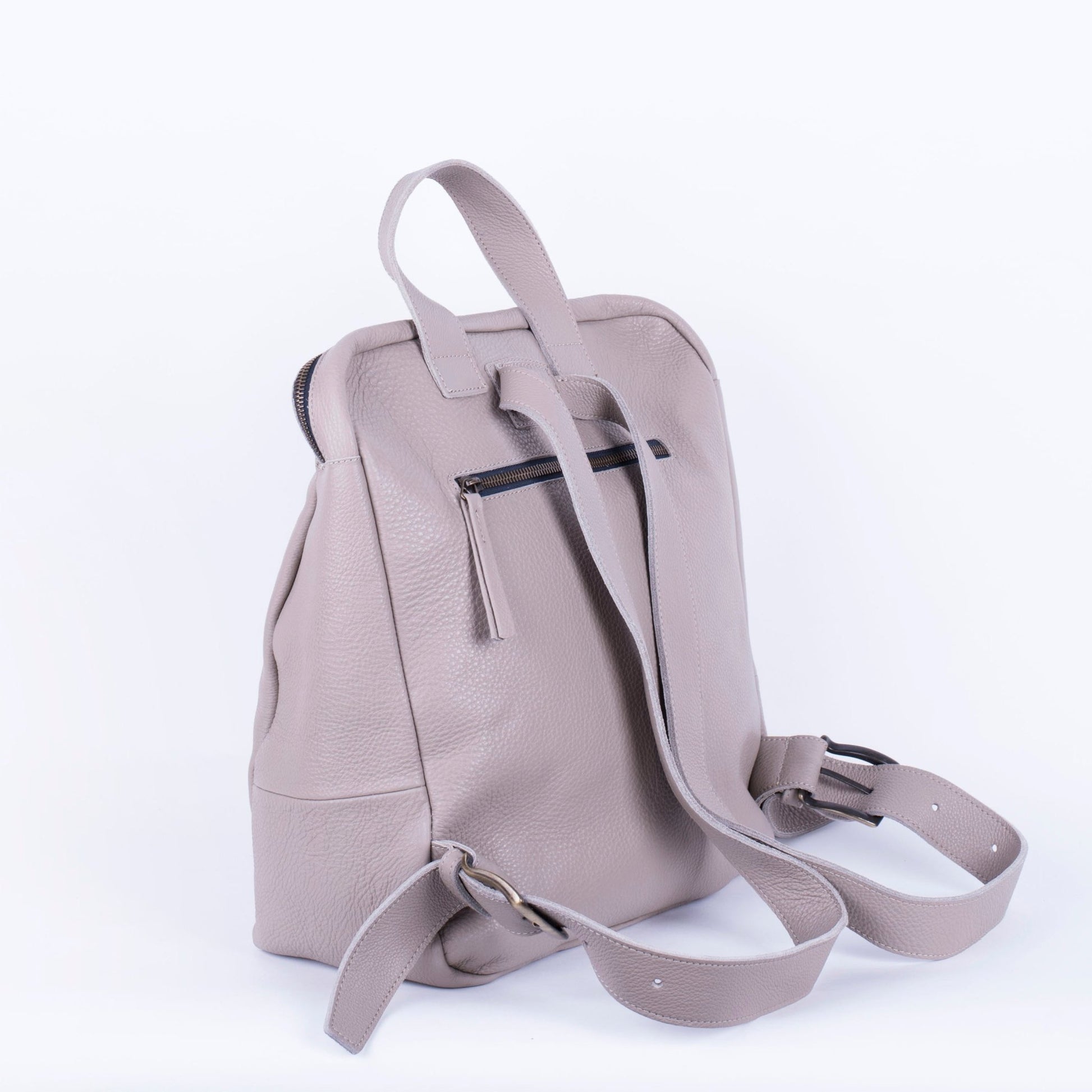 Suzan new york lino - zaino in pelle beige - Marta Ray