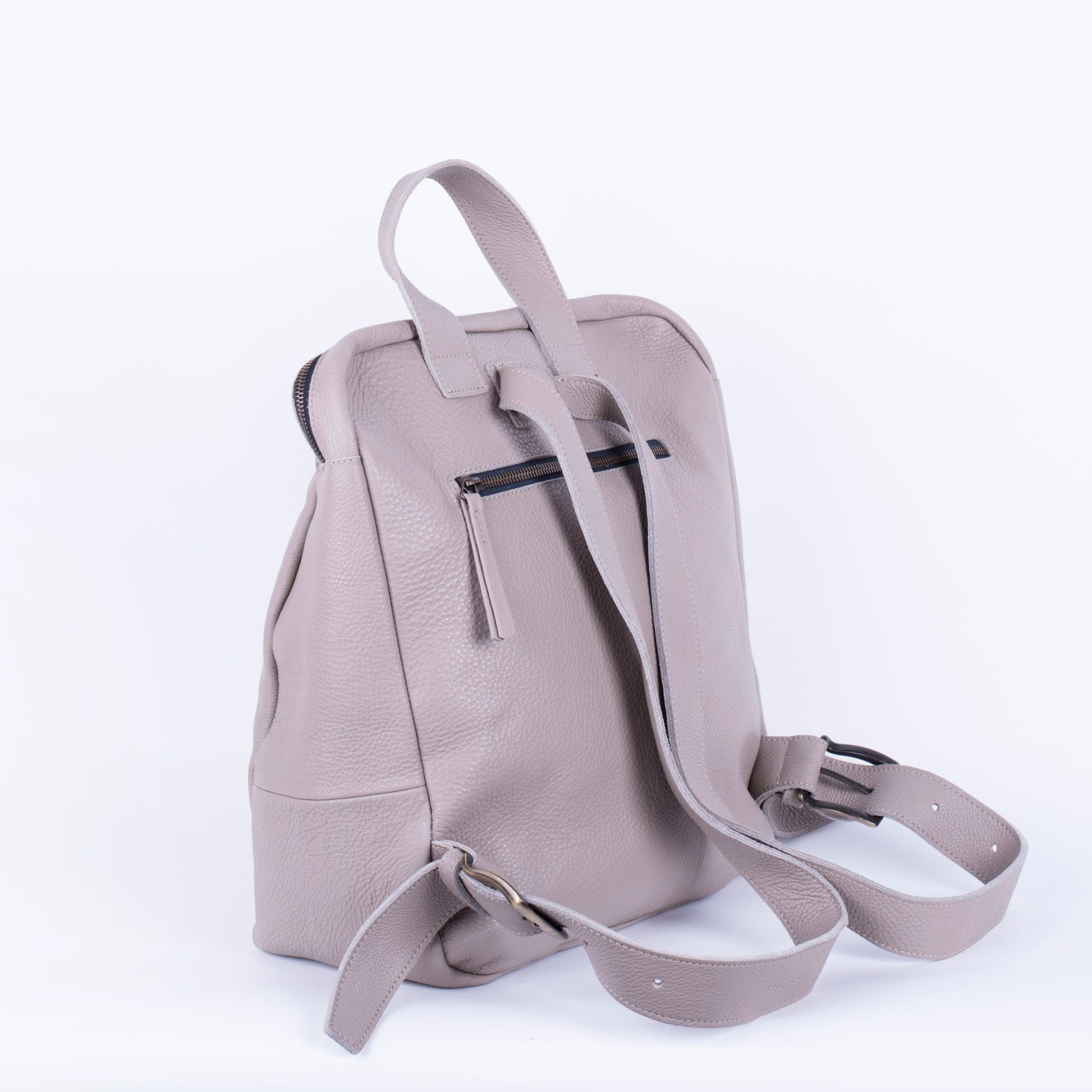 Suzan new york lino - zaino in pelle beige - Marta Ray