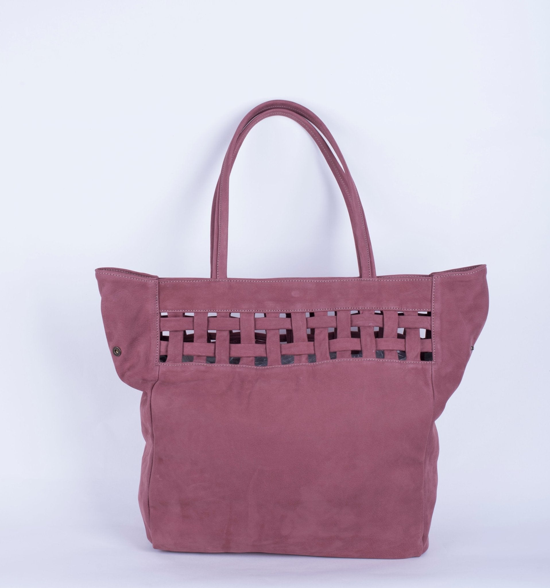 Tamami long beach panama - borsa shopping in pelle rosa - Marta Ray