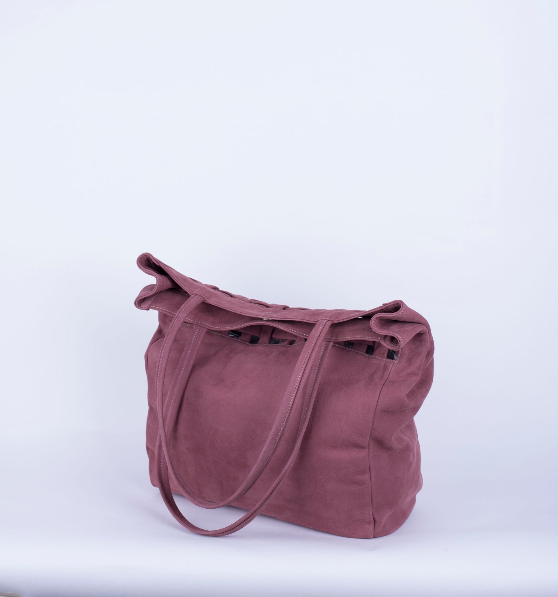 Tamami long beach panama - borsa shopping in pelle rosa - Marta Ray
