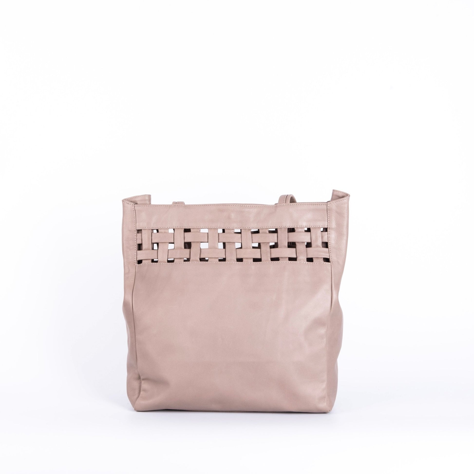 Tamami mousse malto - borsa shopping in pelle beige - Marta Ray