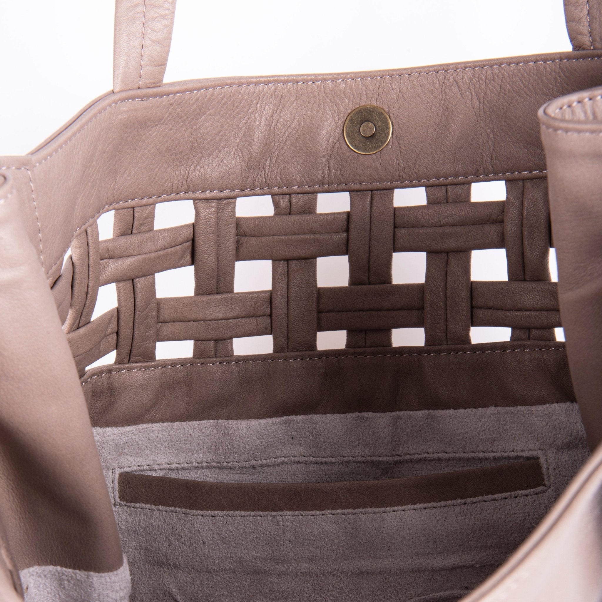 Tamami mousse malto - borsa shopping in pelle beige - Marta Ray