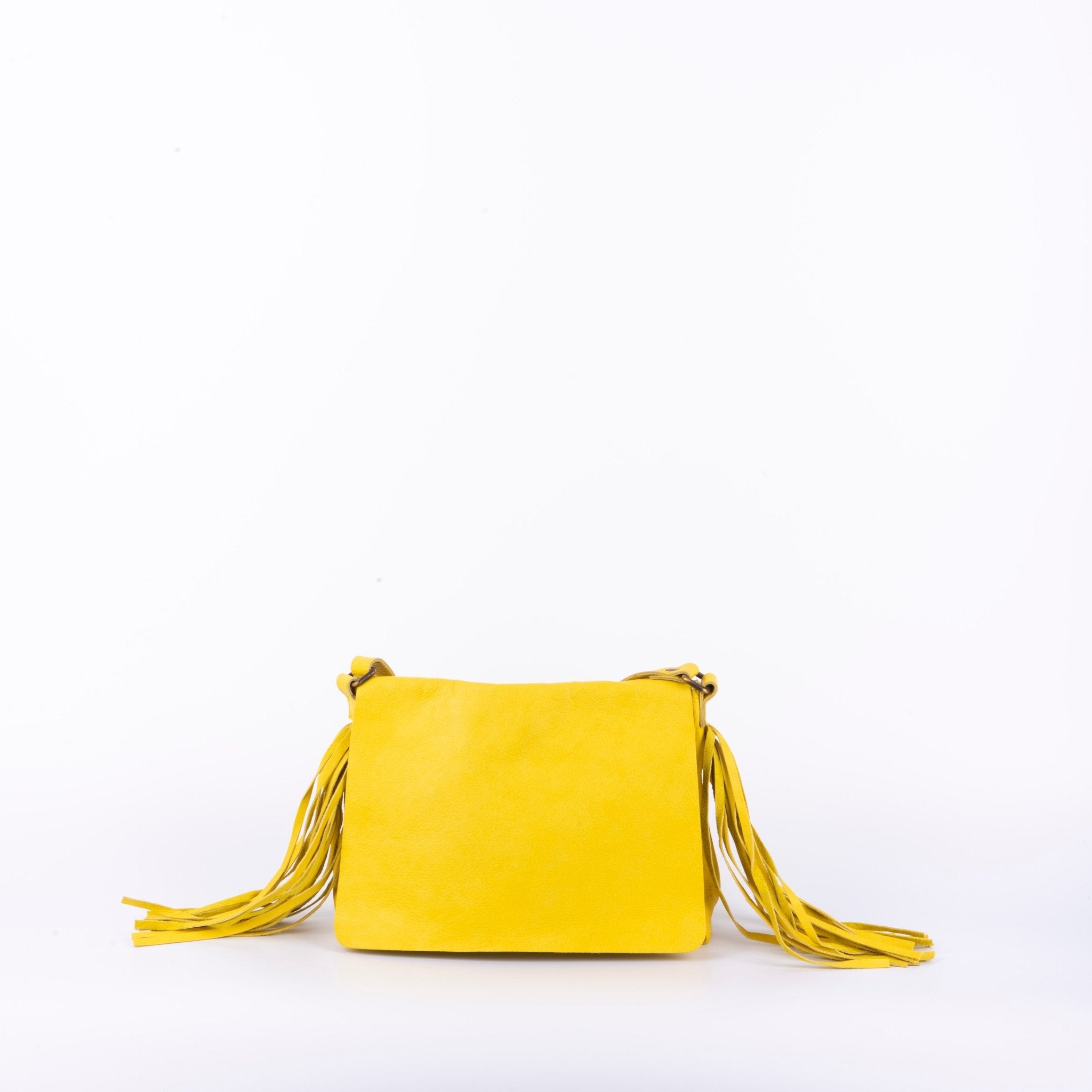 Thea mousse lamborghini - borsa a tracolla in pelle giallo lamborghini - Marta Ray