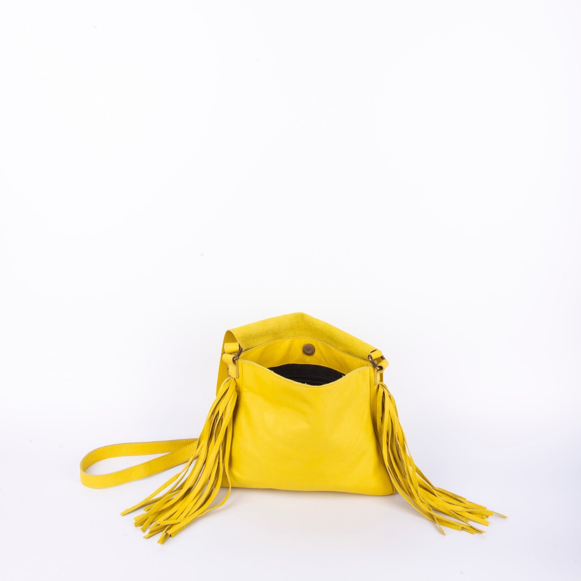 Thea mousse lamborghini - borsa a tracolla in pelle giallo lamborghini - Marta Ray