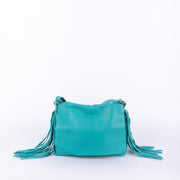 Thea mousse turchese - borsa a tracolla in pelle turchese - Marta Ray