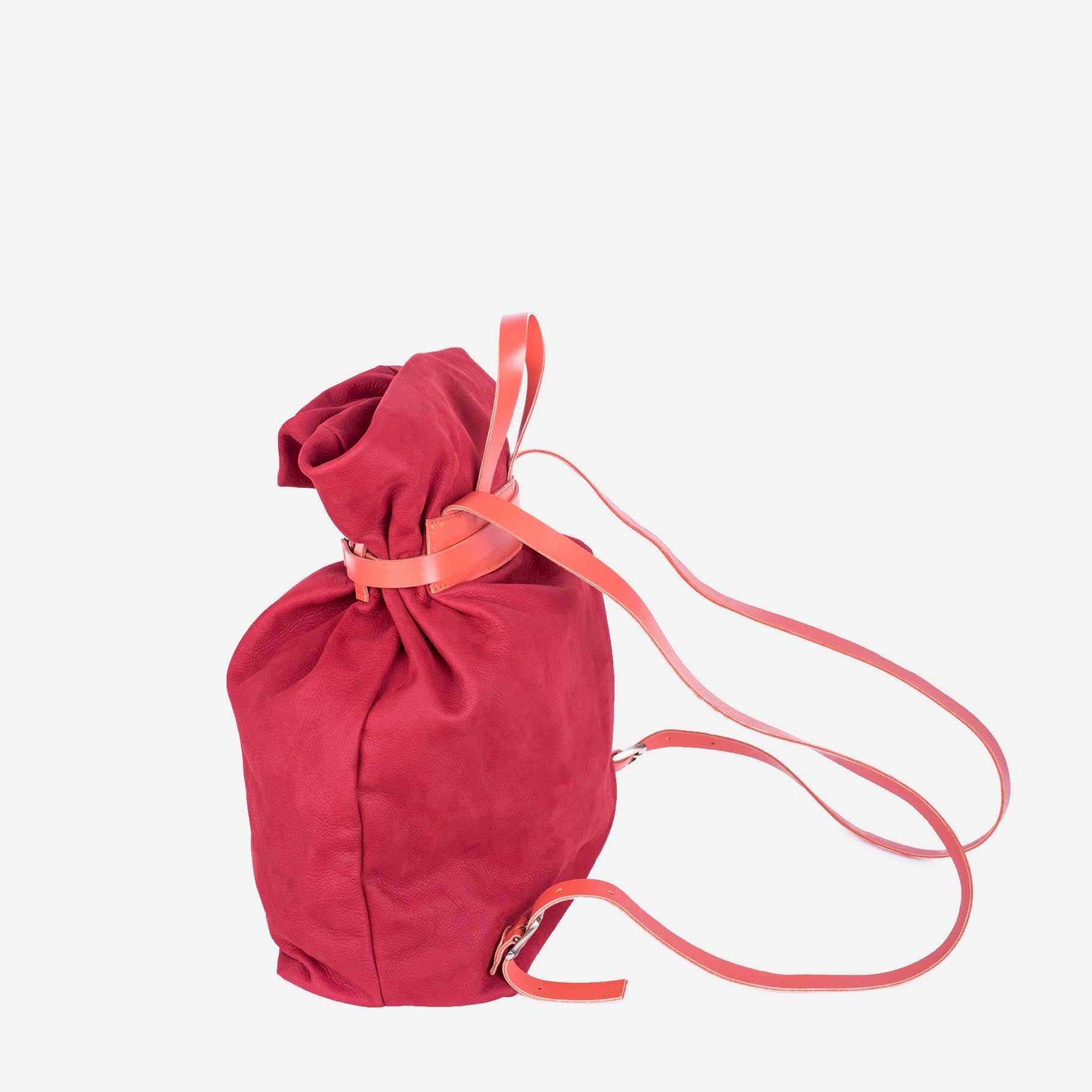 Tiffany long beach rosso + trill heat - zaino in pelle rossa - Marta Ray