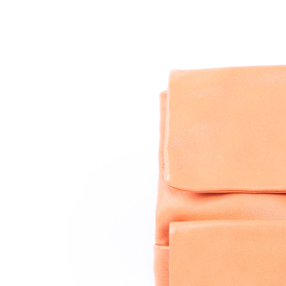 Tina mousse arancio - borsa a tracolla in pelle con tasca arancione - Marta Ray