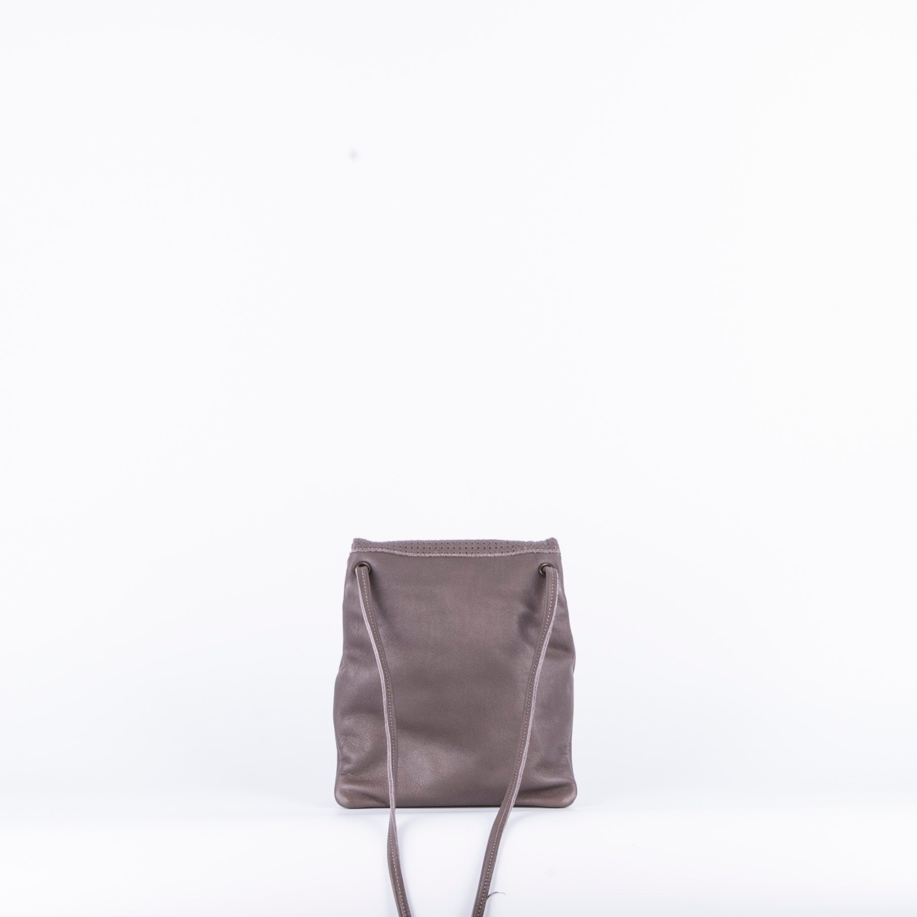 Tina mousse quadri grigio - borsa a tracolla in pelle con tasca grigio - Marta Ray