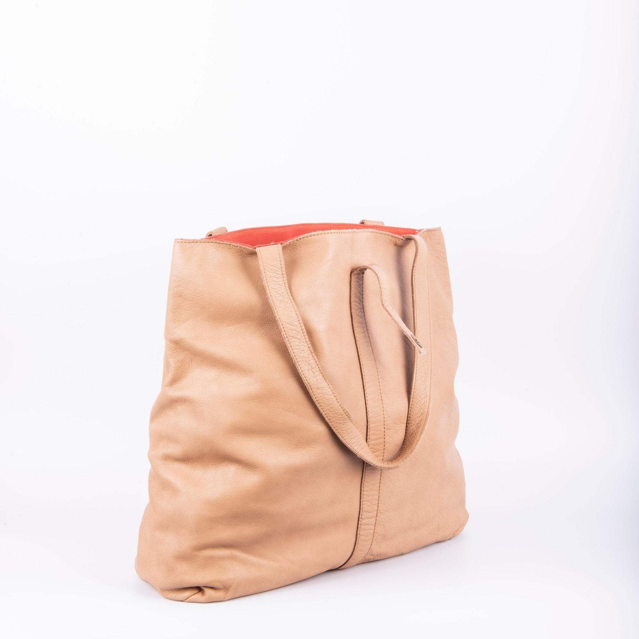 Tracy mousse mandorla pesca - borsa a spalla in pelle beige - Marta Ray