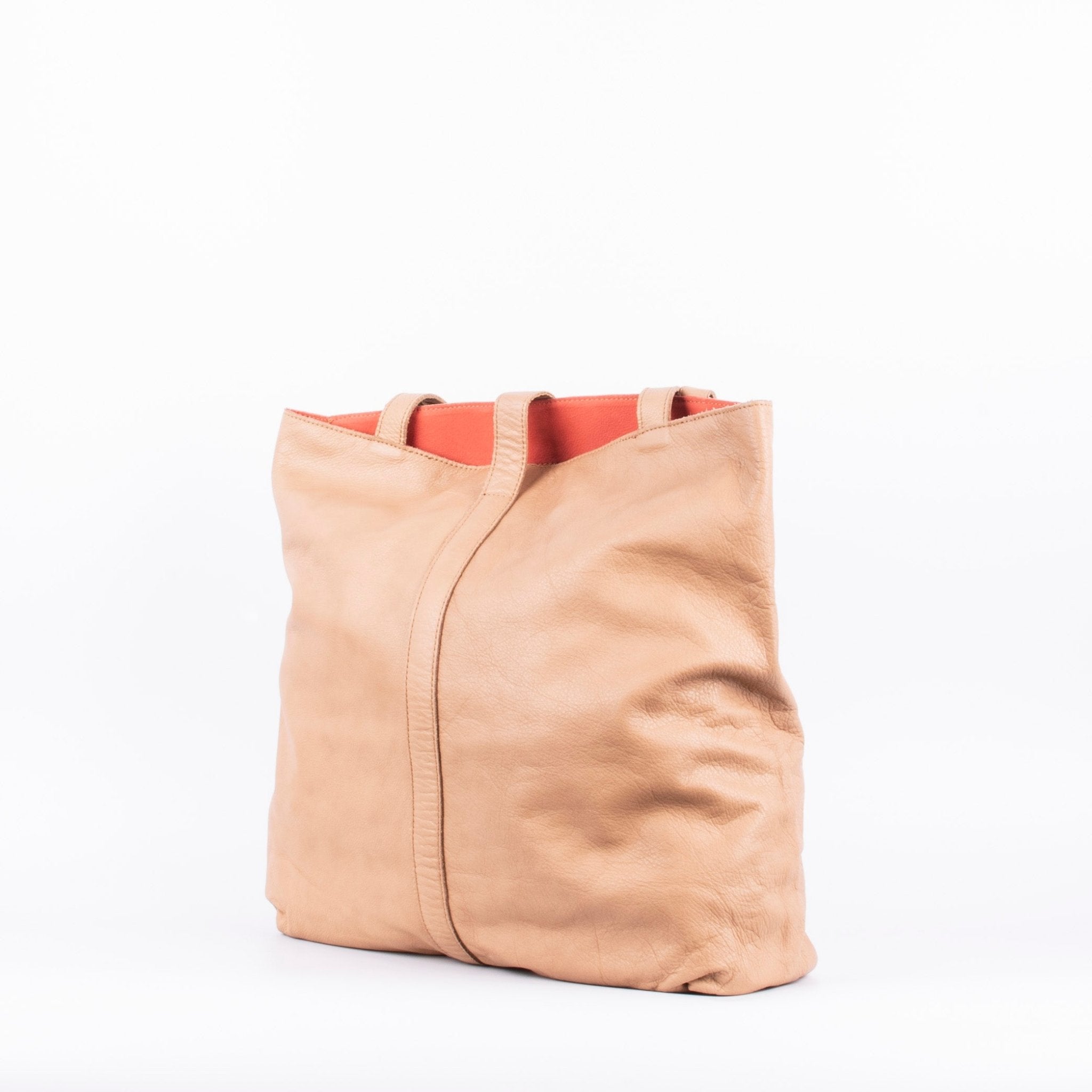 Tracy mousse mandorla pesca - borsa a spalla in pelle beige - Marta Ray