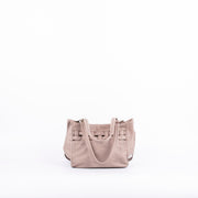 Tzuki mousse malto - borsa a tracolla in pelle con intreccio tortora - Marta Ray
