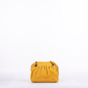 Vicky long beach zafferano - pochette in pelle gialla - Marta Ray