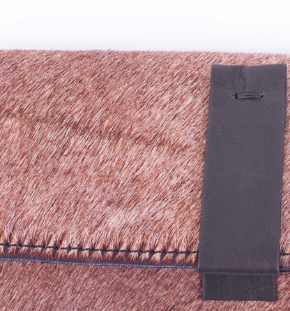 Wilma cavallino coffee - pochette in pelle beige - Marta Ray