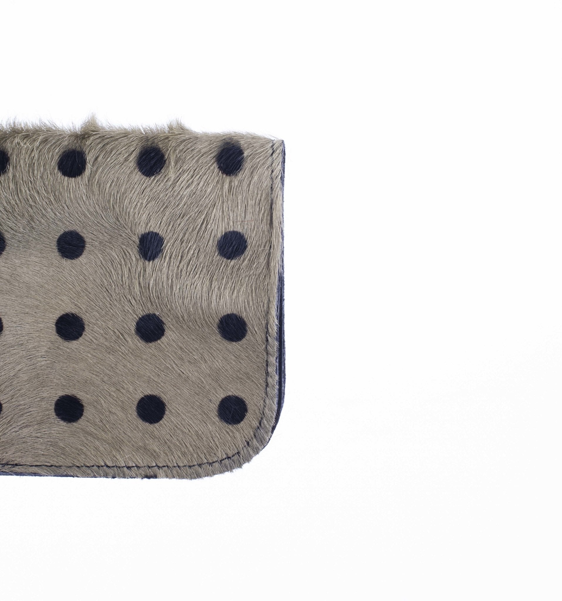 Wilma cavallino stampa verde pois g - pochette in pelle verde - Marta Ray