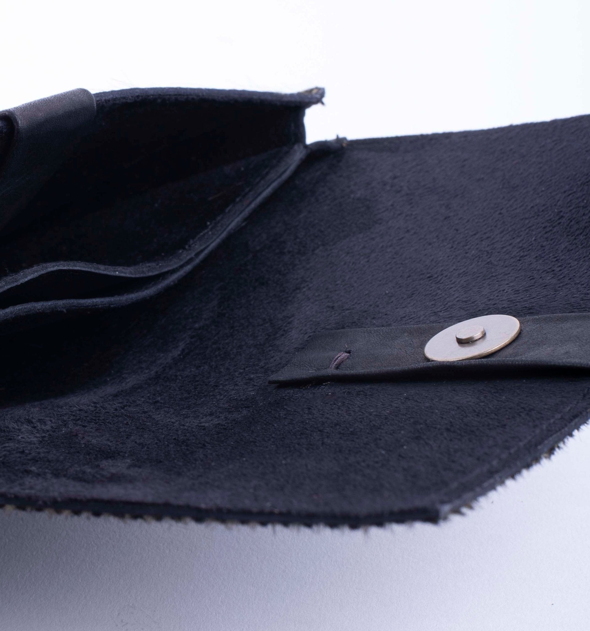 Wilma cavallino stampa verde spiga nero - pochette in pelle verde - Marta Ray