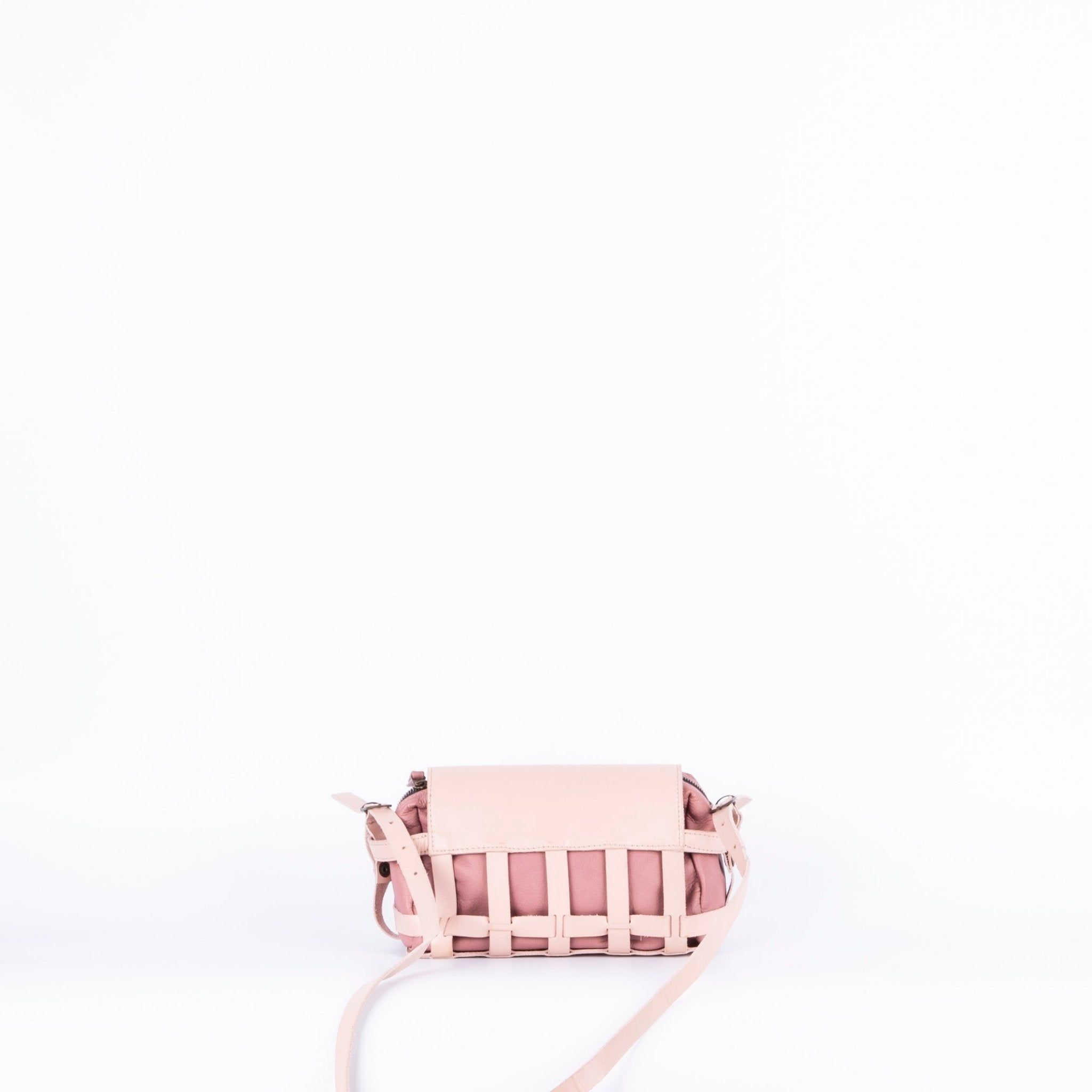 Yu trill nude+ mousse panama - borsa a tracolla in pelle rosa intercambiabile - Marta Ray