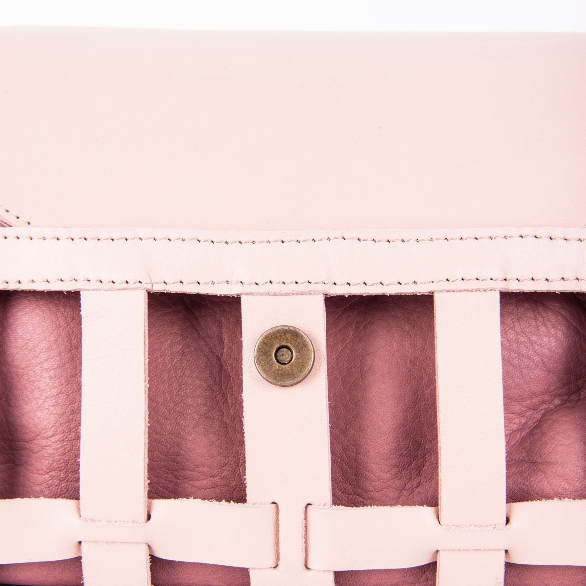 Yu trill nude+ mousse panama - borsa a tracolla in pelle rosa intercambiabile - Marta Ray