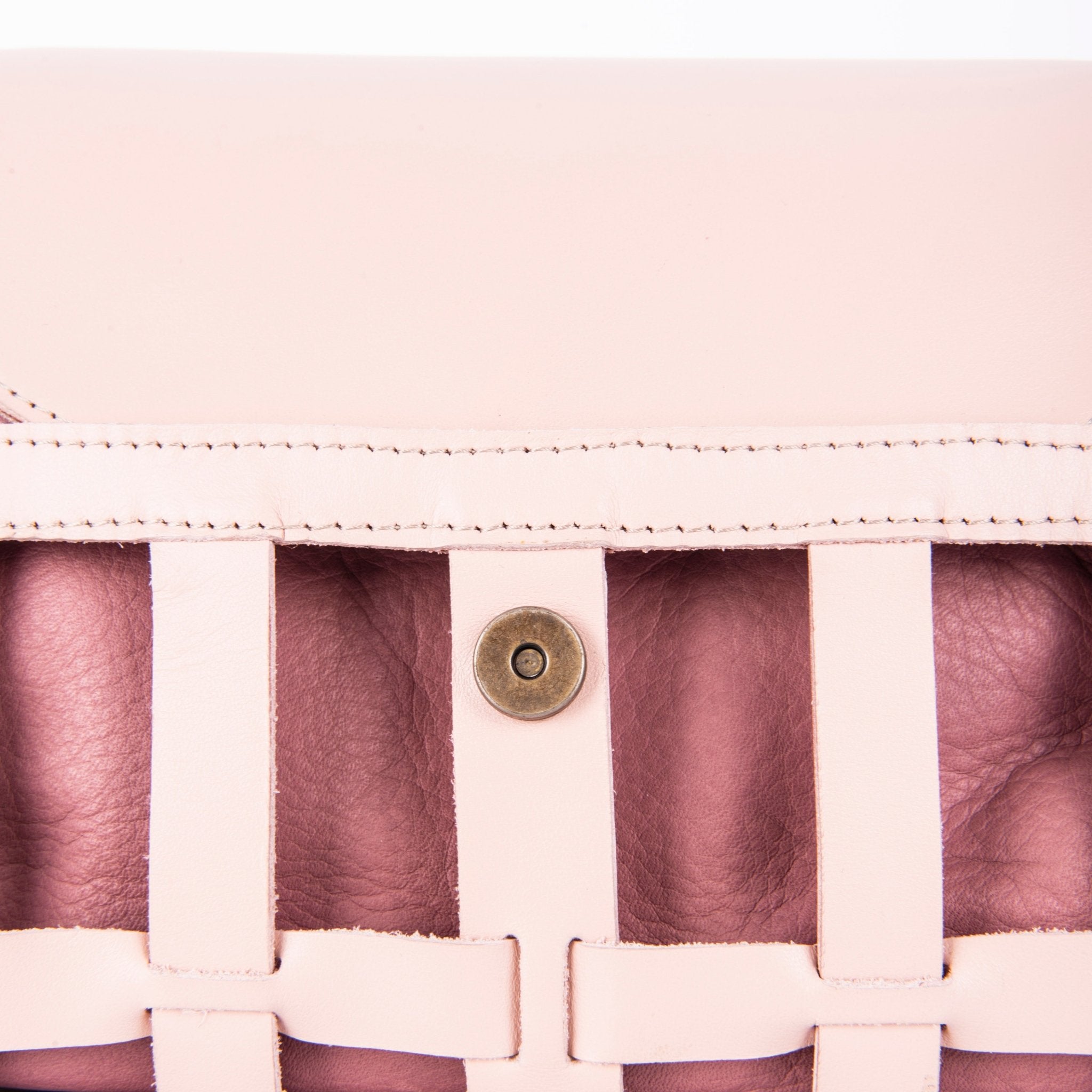 Yu trill nude+ mousse panama - borsa a tracolla in pelle rosa intercambiabile - Marta Ray