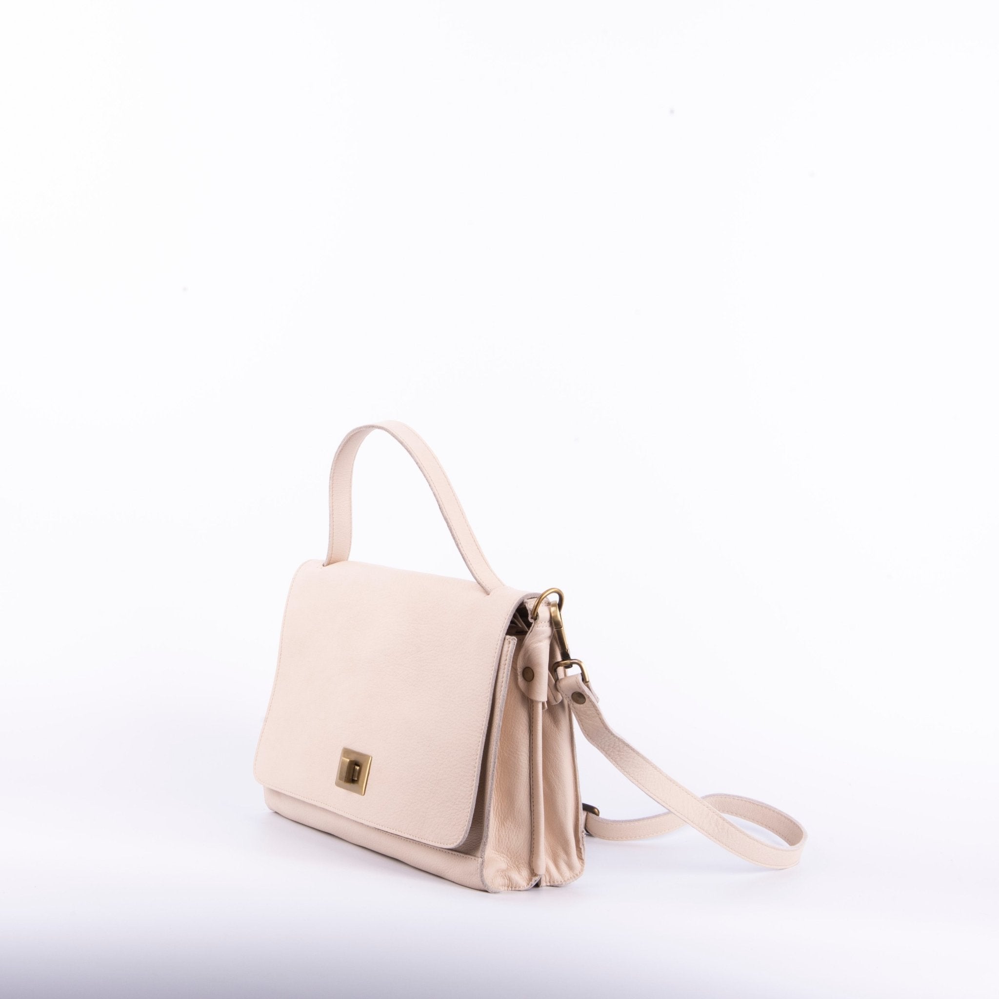 Yulia mousse latte macchiato - borsa a tracolla in pelle beige - Marta Ray
