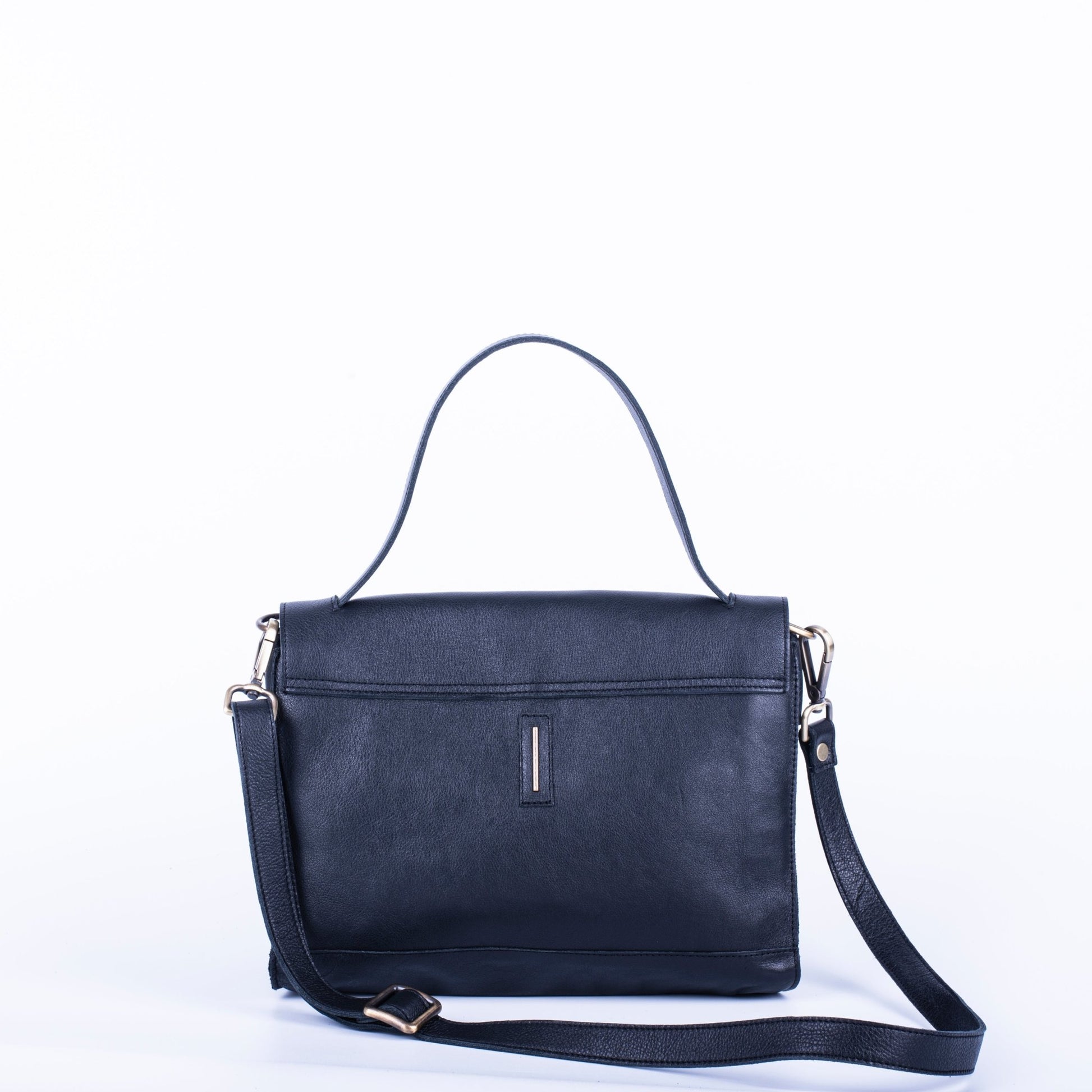 Yulia mousse nero - borsa a tracolla in pelle nera - Marta Ray